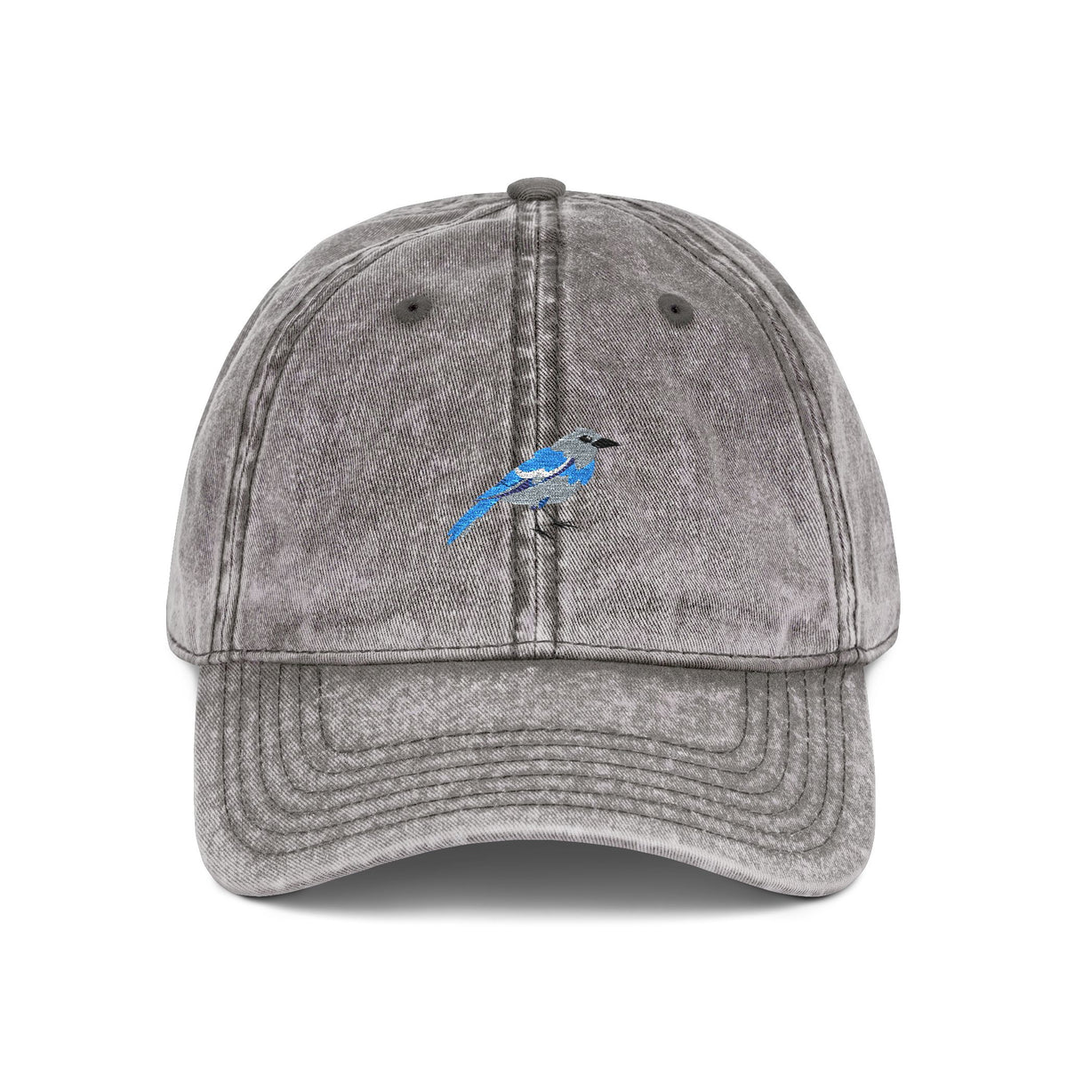 Nevada Mountain Bluebird State Bird | Vintage Distressed Embroidered Baseball Cap