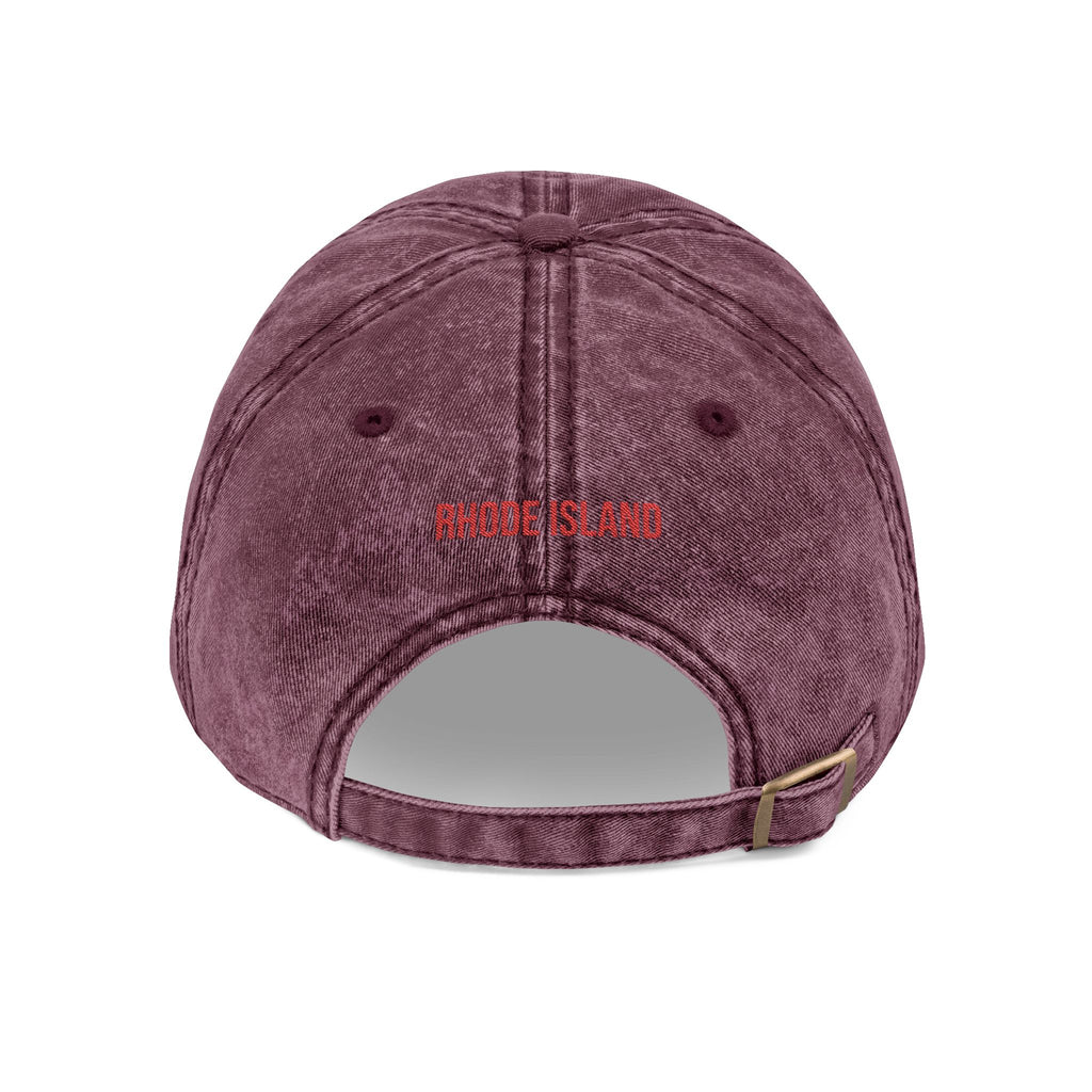 Rhode Island Red State Bird | Vintage Distressed Embroidered Baseball Cap