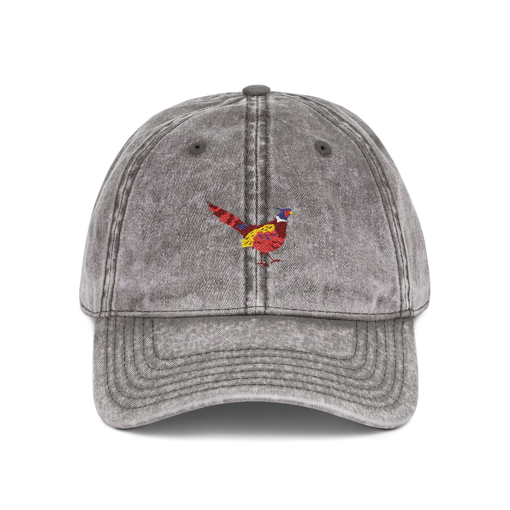 South Dakota Ring-Necked Pheasant State Bird | Vintage Distressed Embroidered Baseball Cap