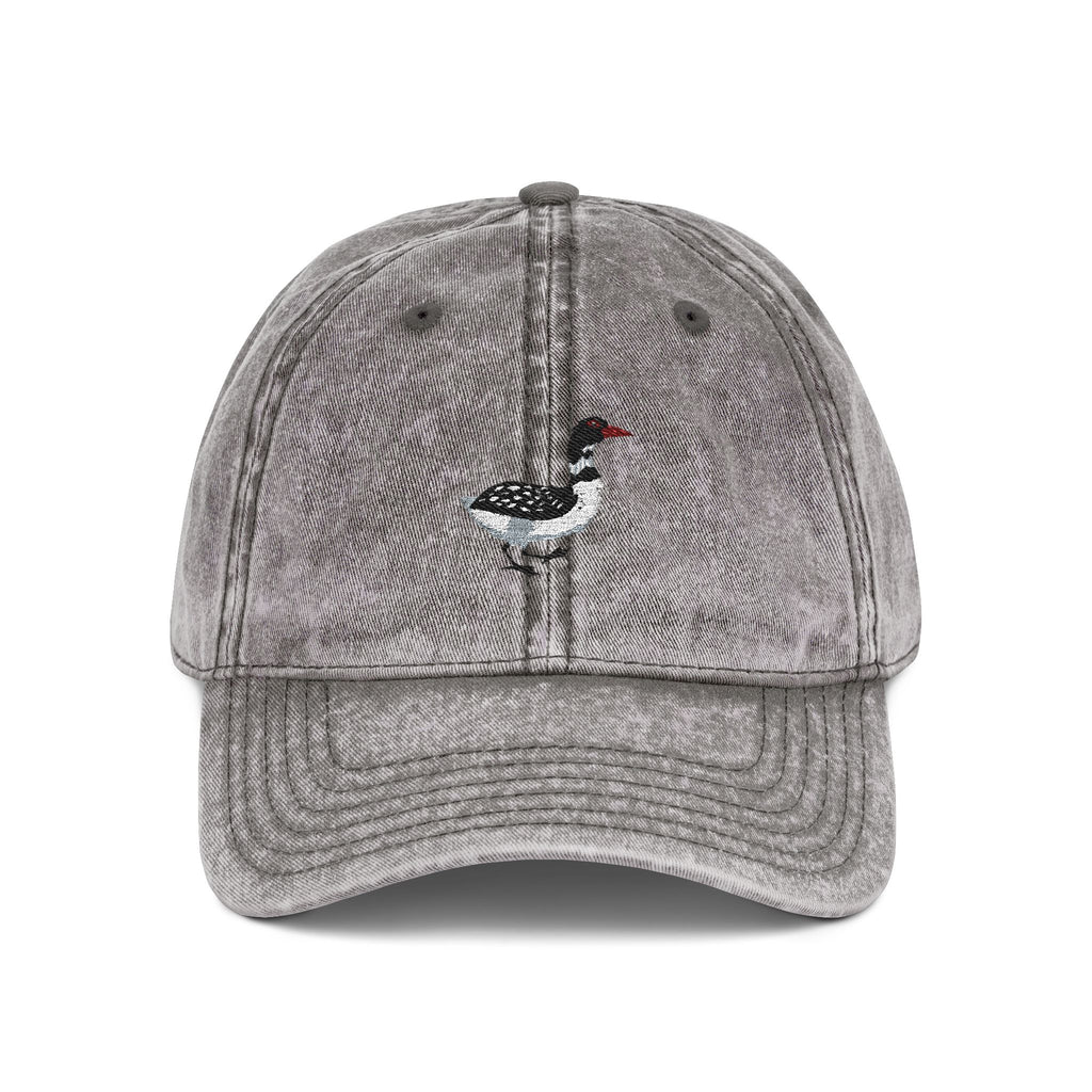Minnesota Common Loon State Bird | Vintage Distressed Embroidered Baseball Cap