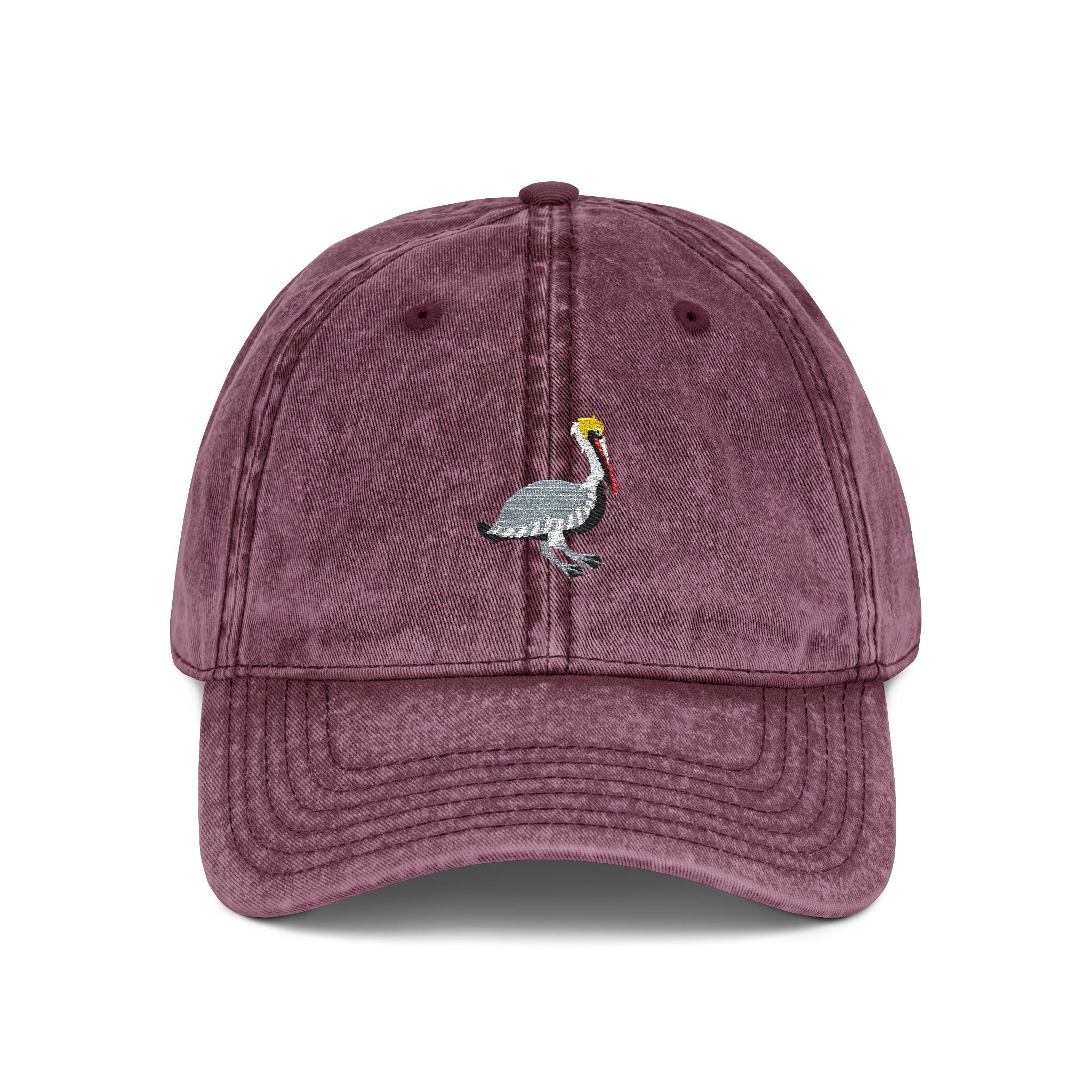 Louisiana Brown Pelican State Bird | Vintage Distressed Embroidered Baseball Cap