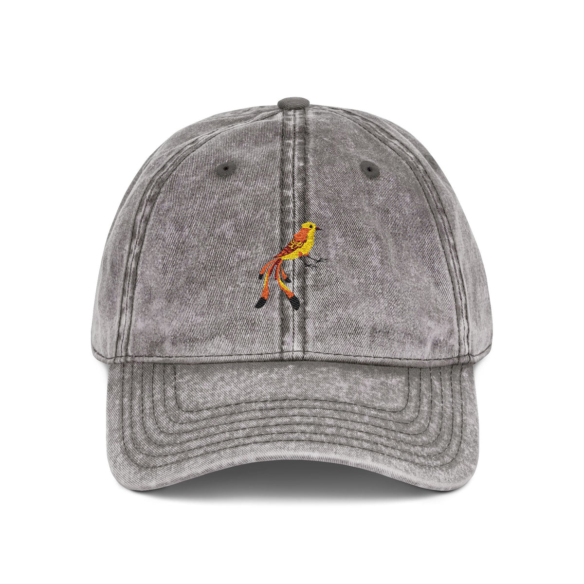 Oklahoma Scissor-Tailed Flycatcher State Bird | Vintage Distressed Embroidered Baseball Cap