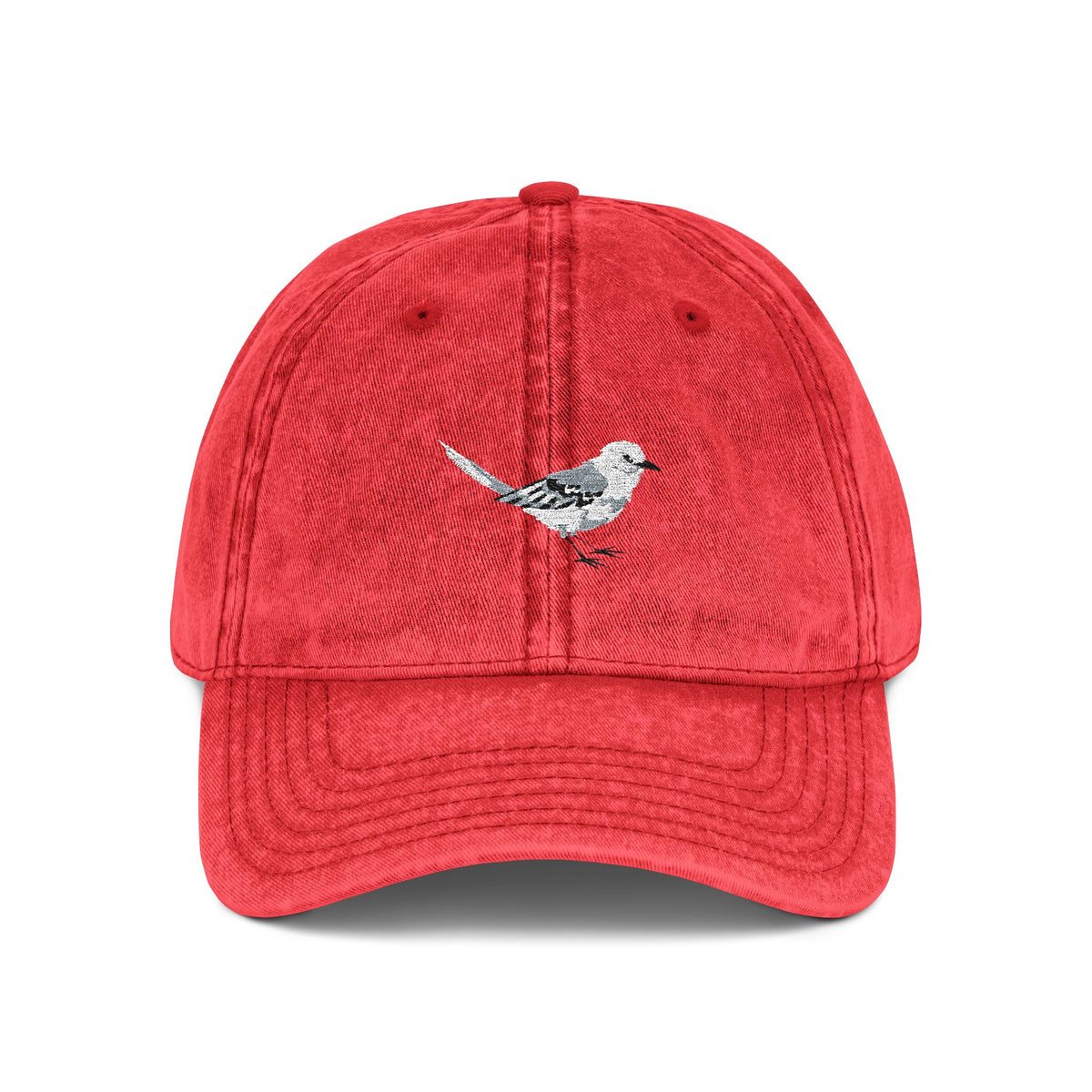 Arkansas Northern Mockingbird State Bird | Vintage Distressed Embroidered Baseball Cap