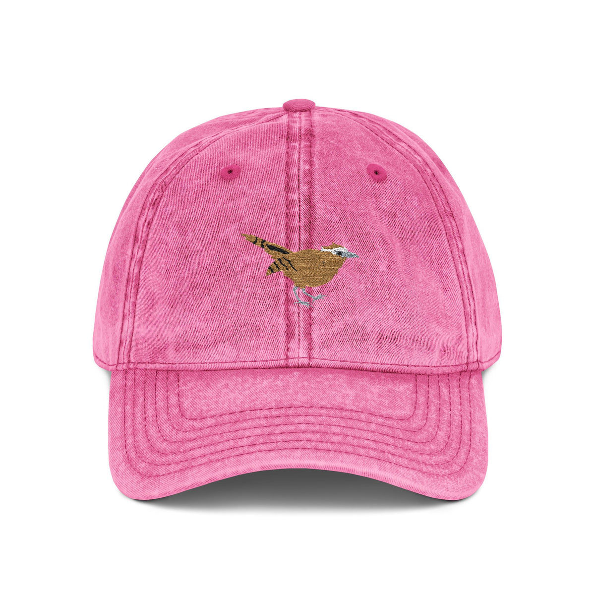 South Carolina - Carolina Wren State Bird | Vintage Distressed Embroidered Baseball Cap
