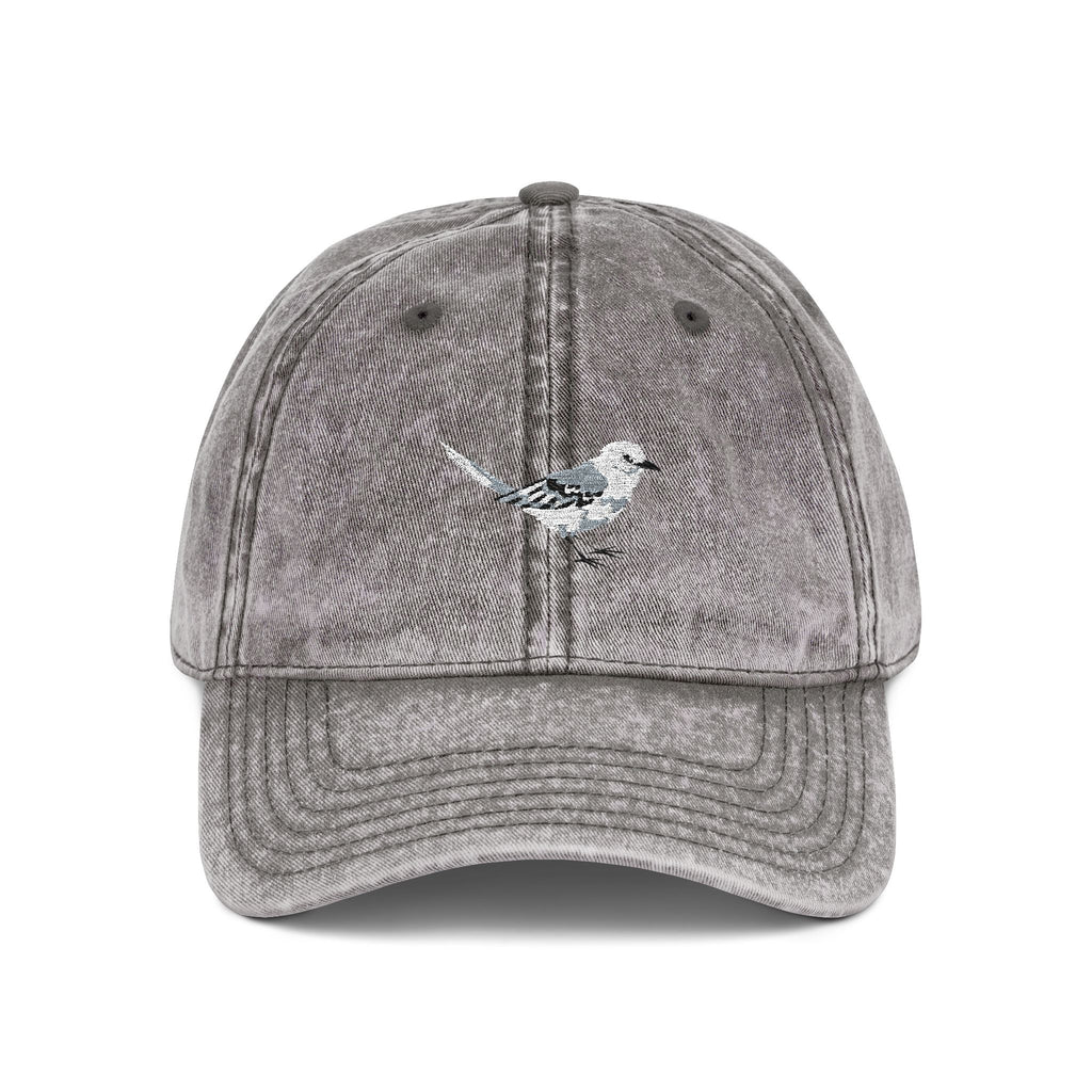 Arkansas Northern Mockingbird State Bird | Vintage Distressed Embroidered Baseball Cap