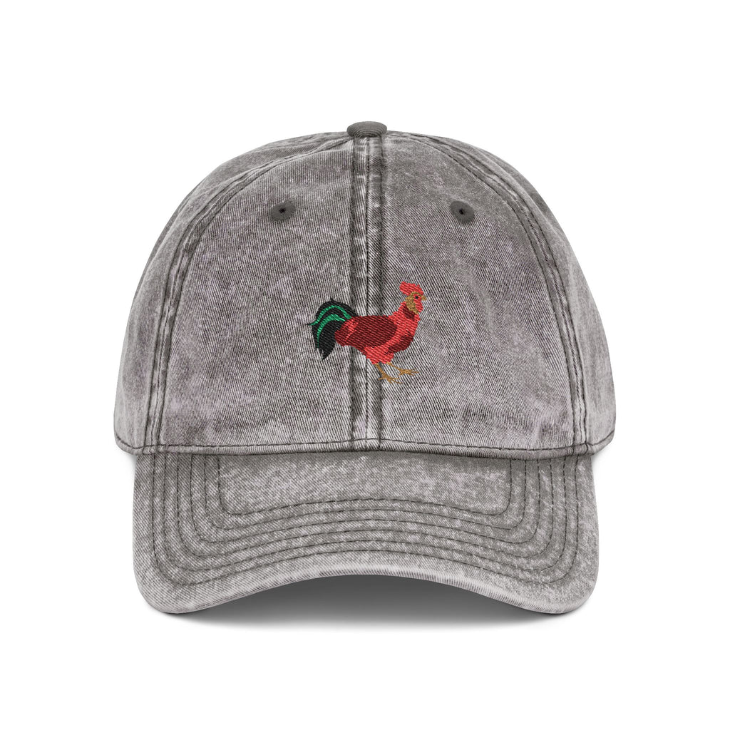 Rhode Island Red State Bird | Vintage Distressed Embroidered Baseball Cap