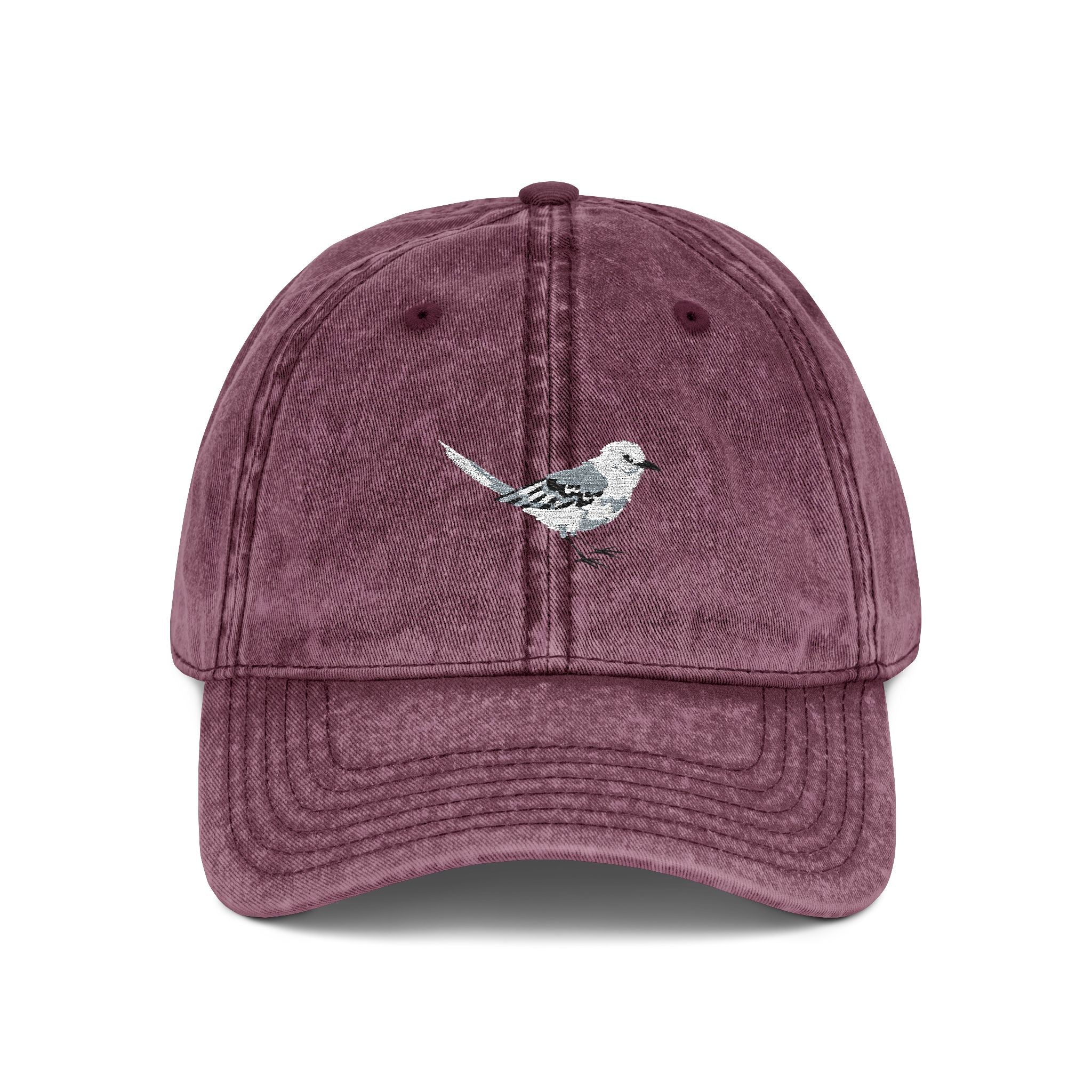 Texas Northern Mockingbird State Bird | Vintage Distressed Embroidered Baseball Cap