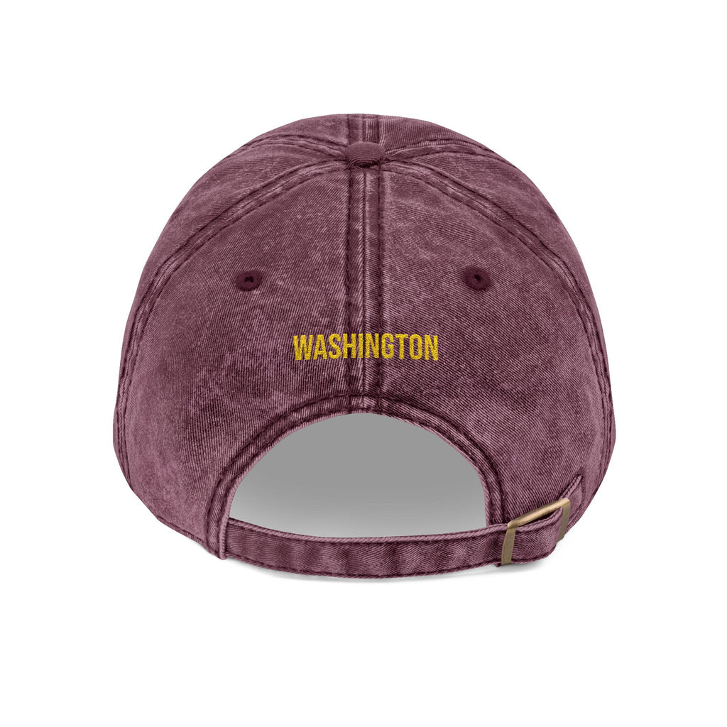 Washington American Goldfinch State Bird | Vintage Distressed Embroidered Baseball Cap