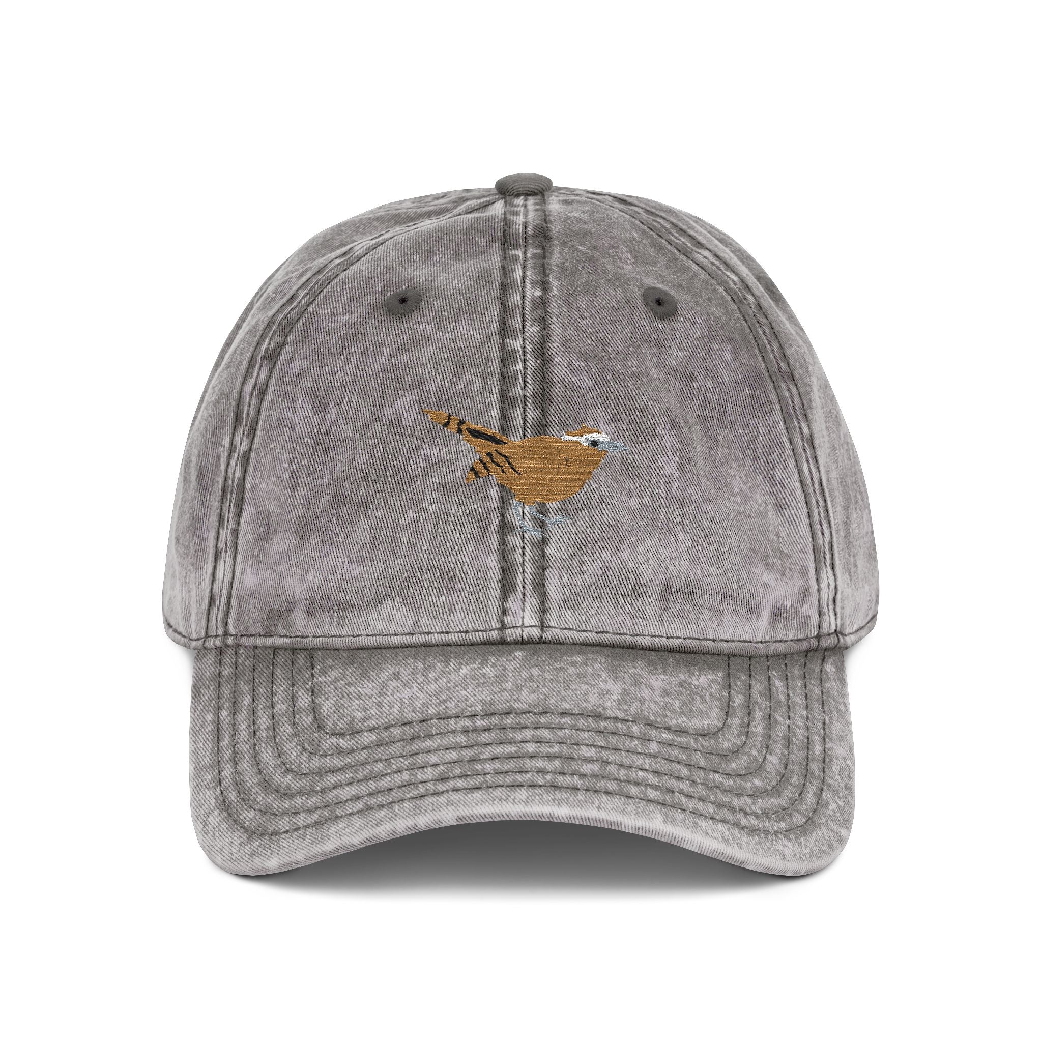 South Carolina - Carolina Wren State Bird | Vintage Distressed Embroidered Baseball Cap