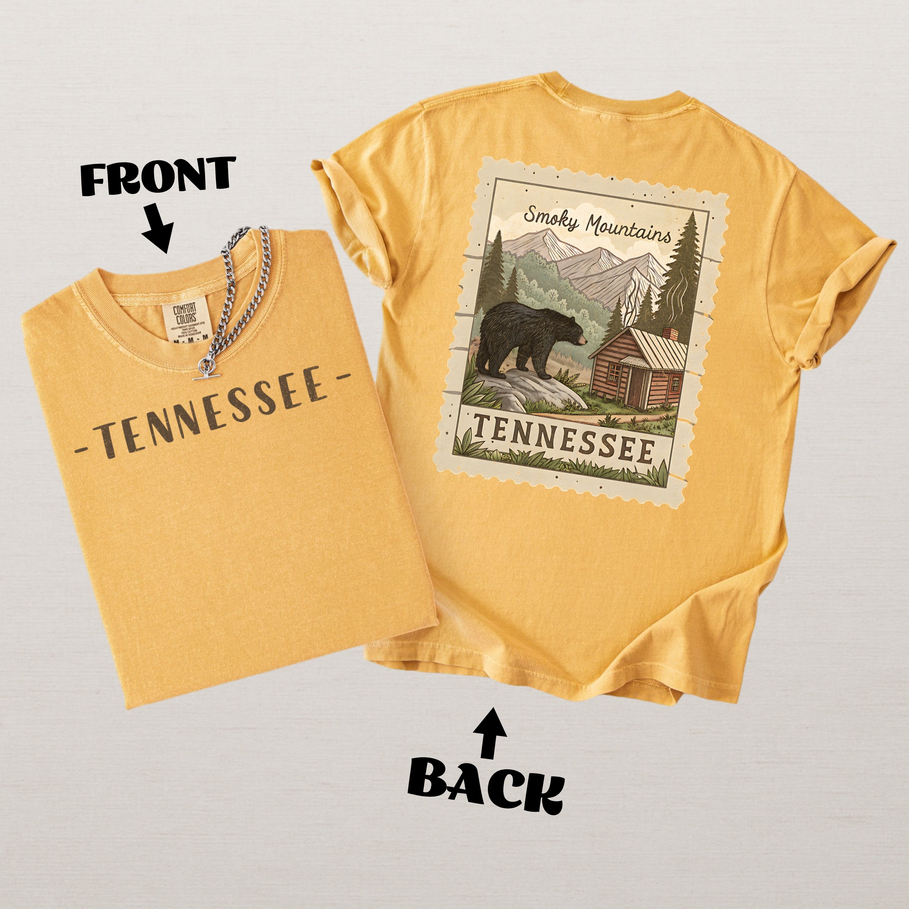 Vintage Tennessee Comfort Colors Retro Travel Stamp Souvenir T-Shirt