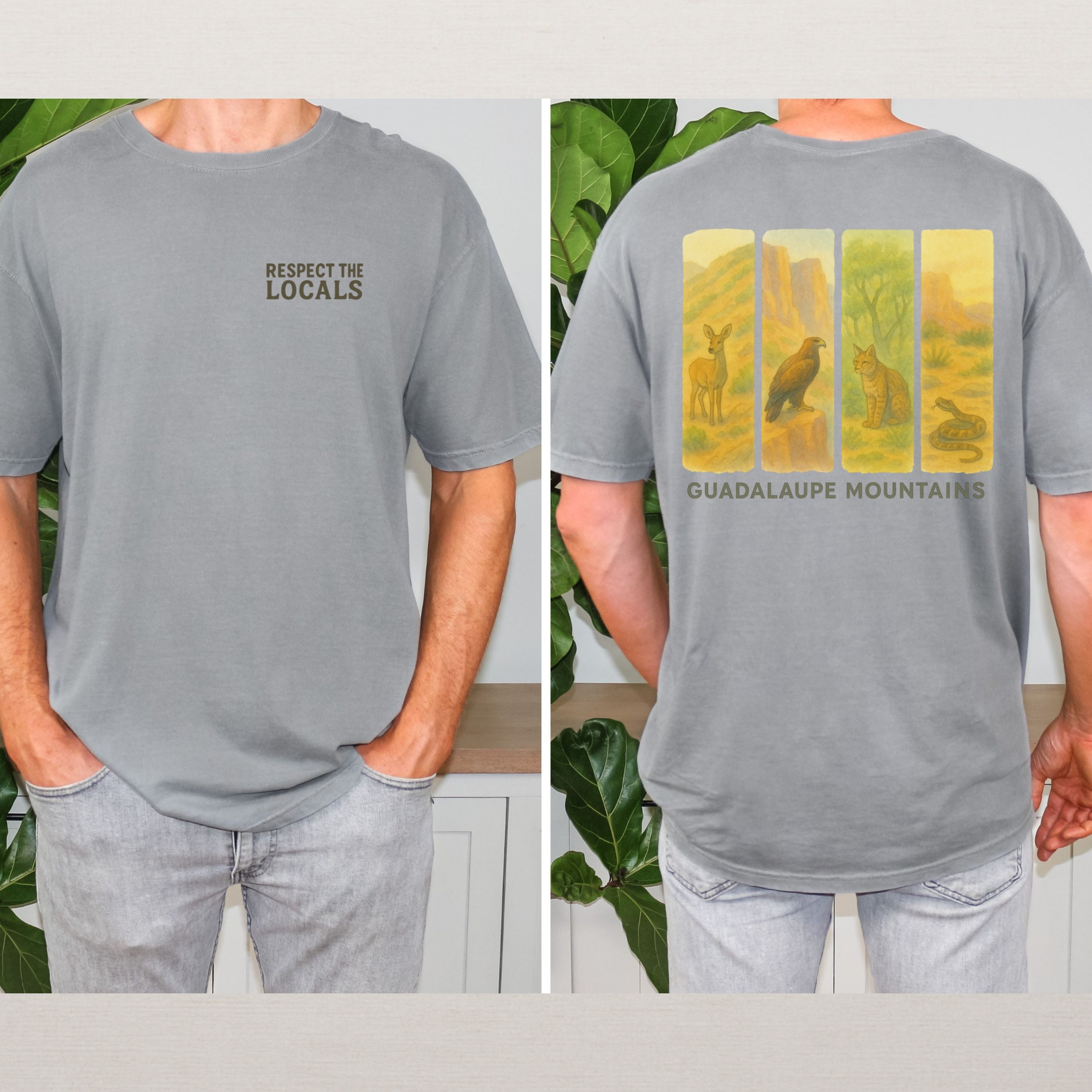 Respect The Locals Guadalupe Mountains National Park Comfort Colors Souvenir T-Shirt