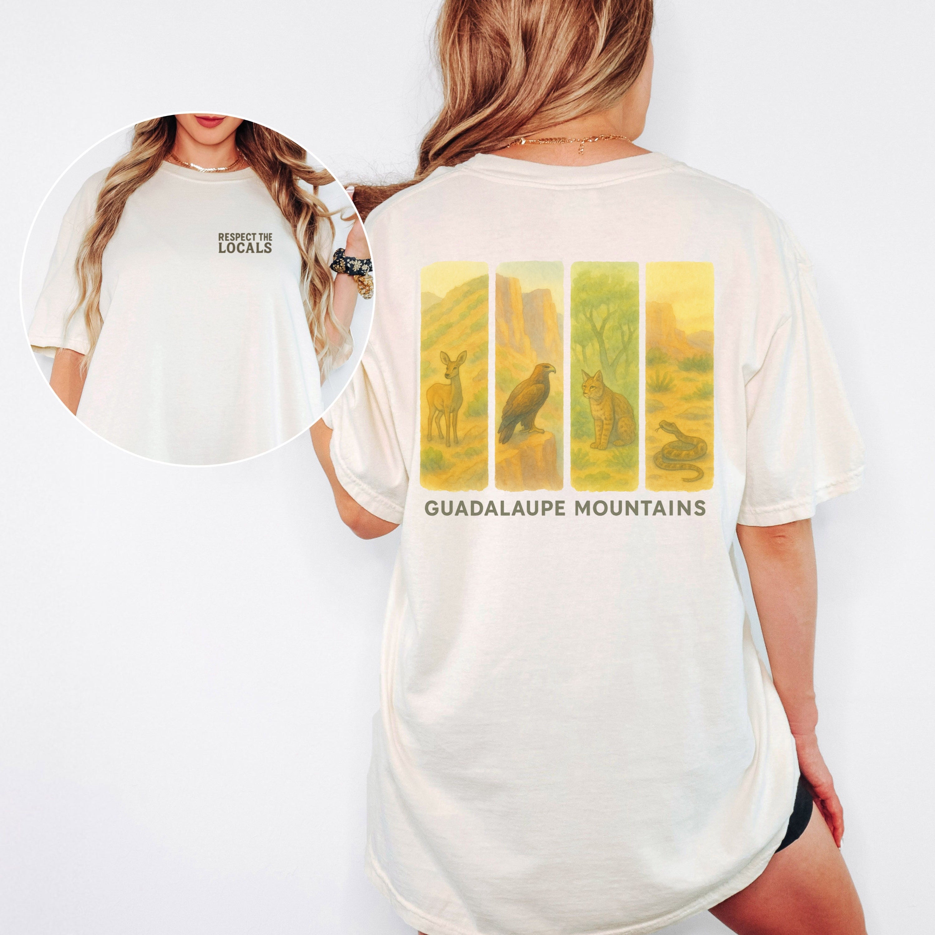 Respect The Locals Guadalupe Mountains National Park Comfort Colors Souvenir T-Shirt