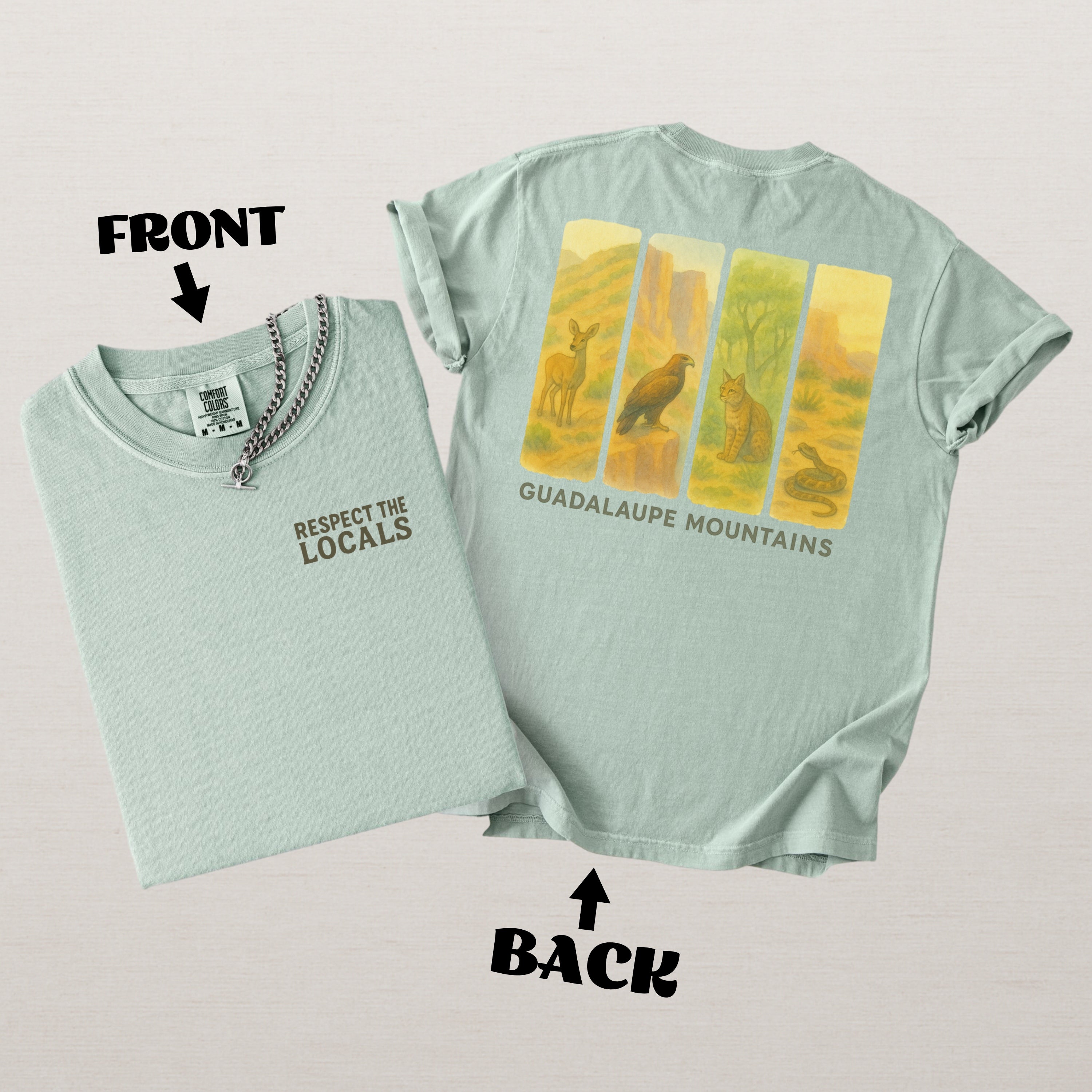 Respect The Locals Guadalupe Mountains National Park Comfort Colors Souvenir T-Shirt