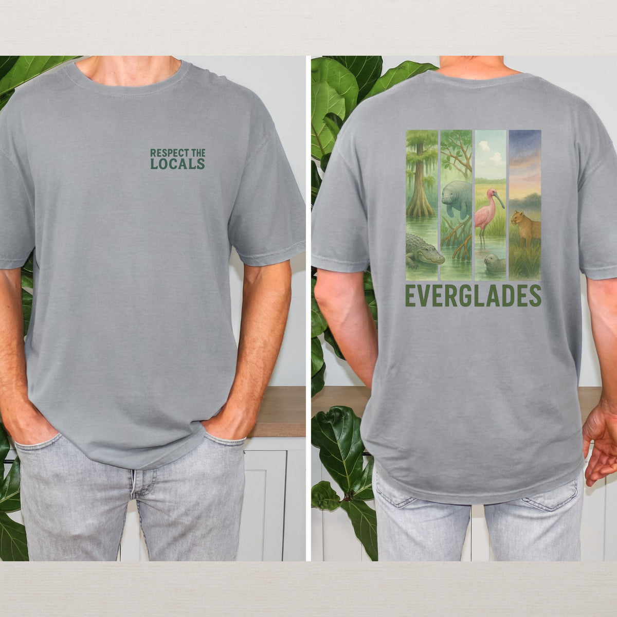 Respect The Locals Shirt Everglades National Park Comfort Colors Souvenir T-Shirt