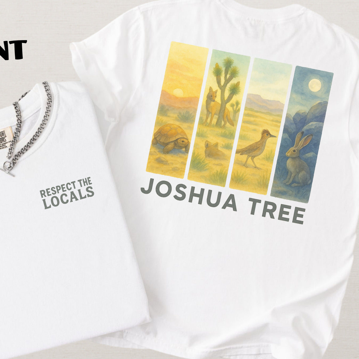 Respect The Locals Shirt Joshua Tree National Park Comfort Colors Souvenir T-Shirt