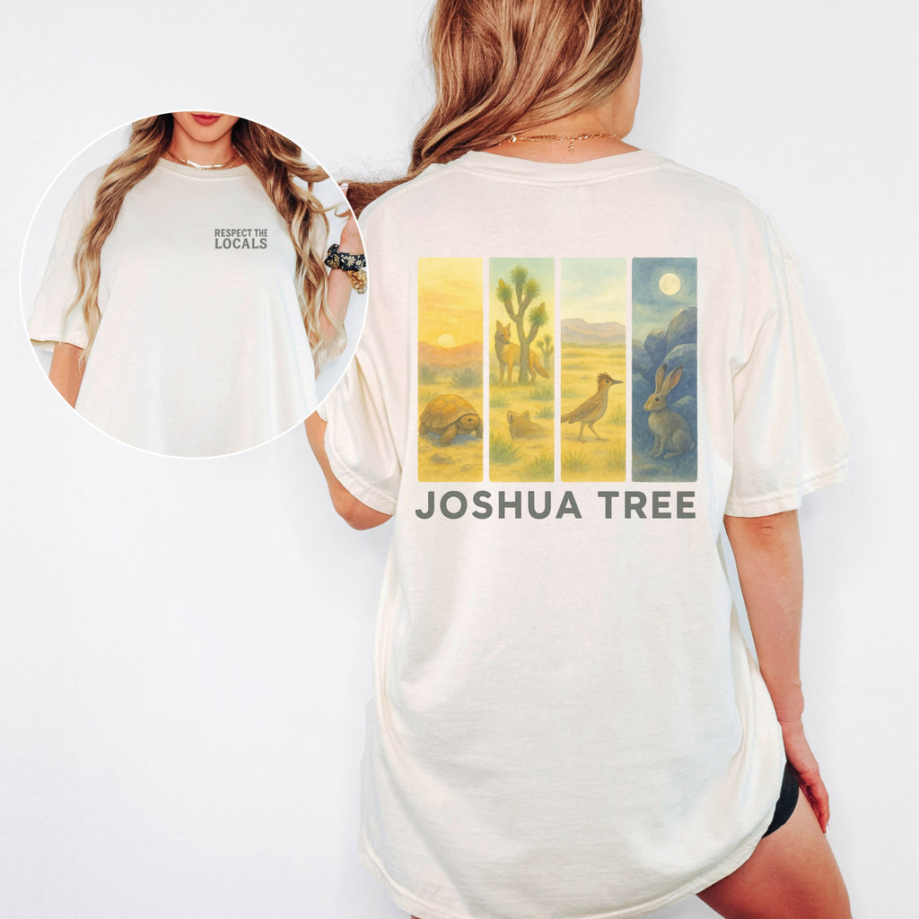Respect The Locals Shirt Joshua Tree National Park Comfort Colors Souvenir T-Shirt