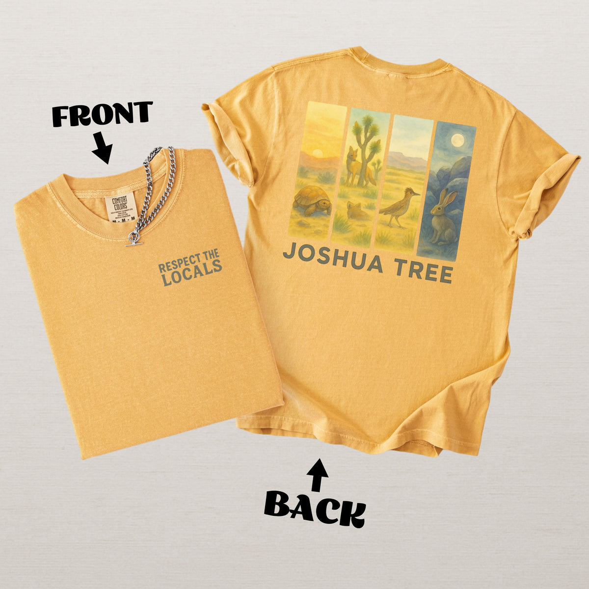 Respect The Locals Shirt Joshua Tree National Park Comfort Colors Souvenir T-Shirt