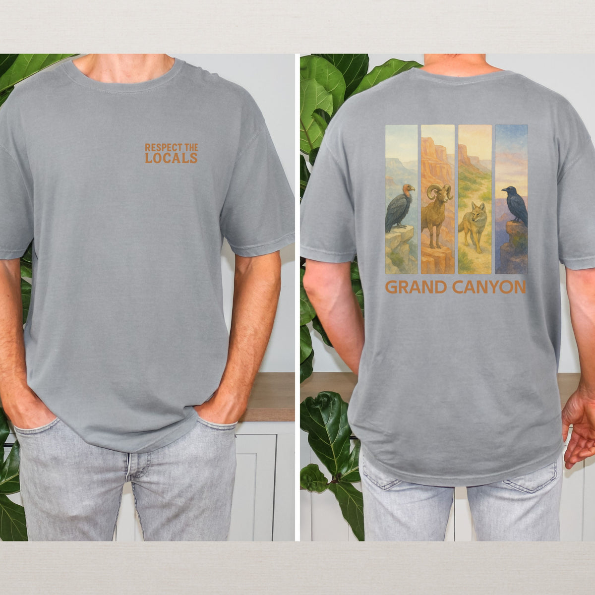 Respect The Locals Grand Canyon National Park Comfort Colors Souvenir T-Shirt