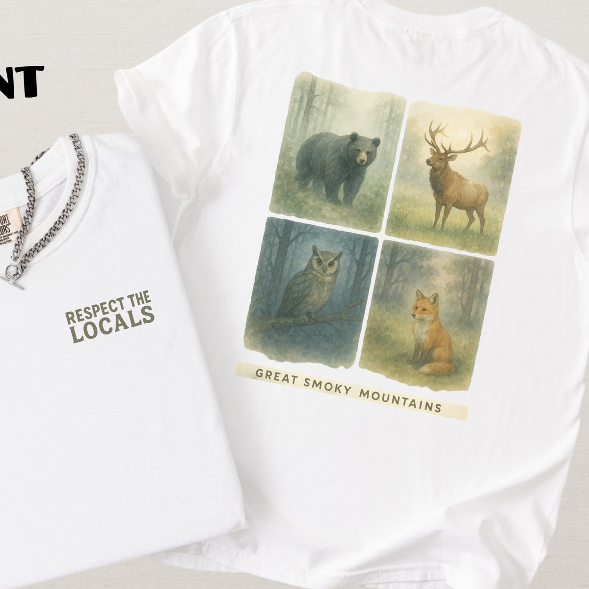 Respect The Locals Shirt Great Smoky Mountains National Park Comfort Colors Souvenir T-Shirt