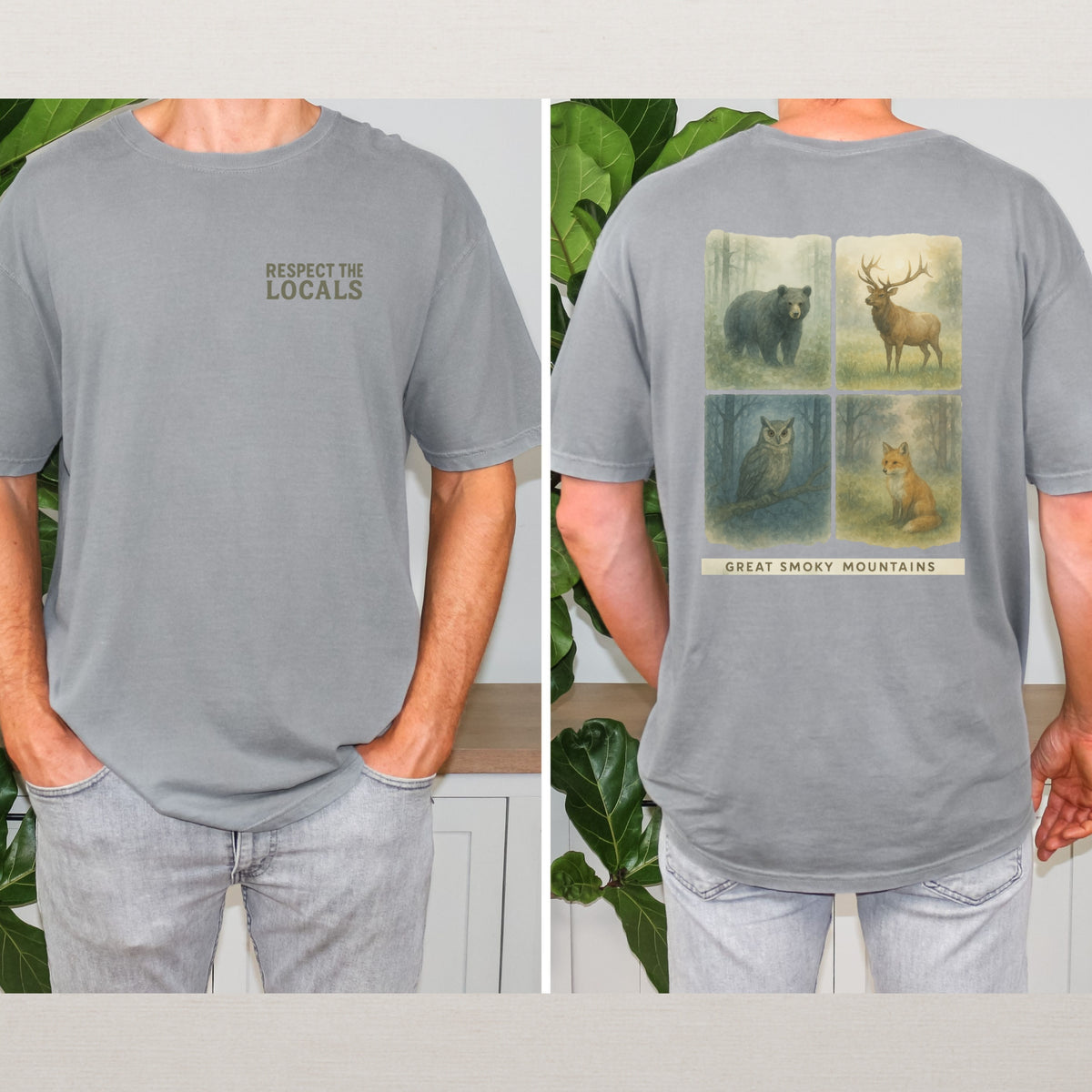 Respect The Locals Shirt Great Smoky Mountains National Park Comfort Colors Souvenir T-Shirt