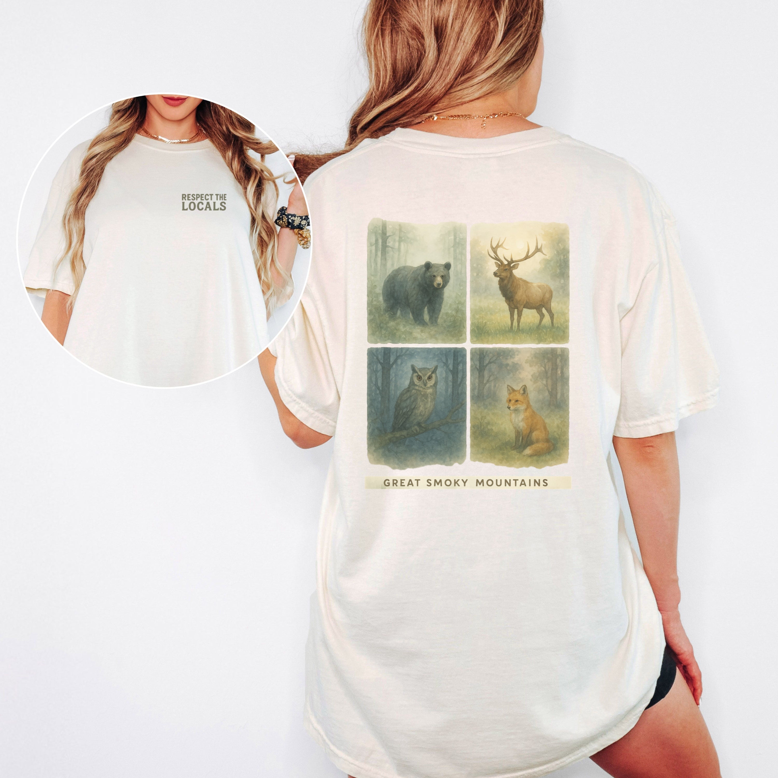 Respect The Locals Shirt Great Smoky Mountains National Park Comfort Colors Souvenir T-Shirt