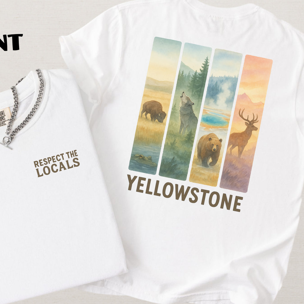 Respect The Locals Yosemite National Park Comfort Colors Souvenir T-Shirt