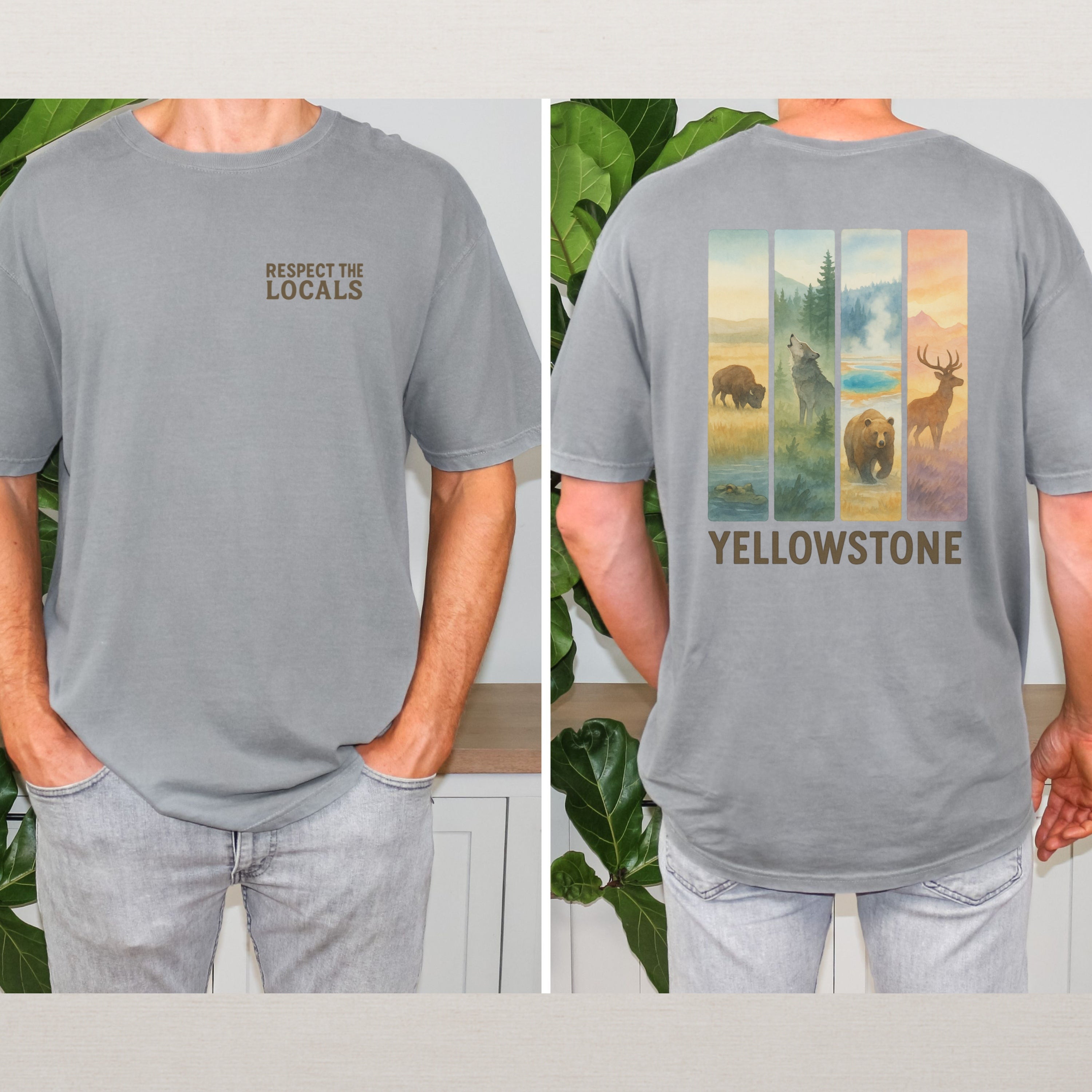 Respect The Locals Yosemite National Park Comfort Colors Souvenir T-Shirt