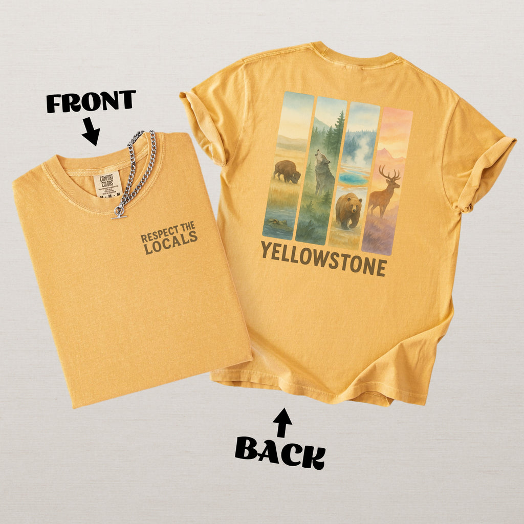 Respect The Locals Yosemite National Park Comfort Colors Souvenir T-Shirt