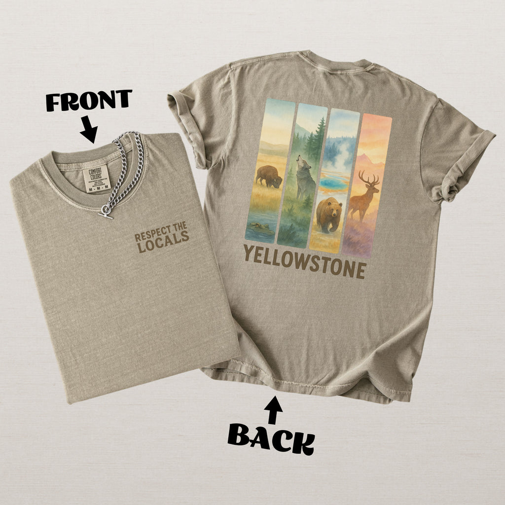 Respect The Locals Yosemite National Park Comfort Colors Souvenir T-Shirt