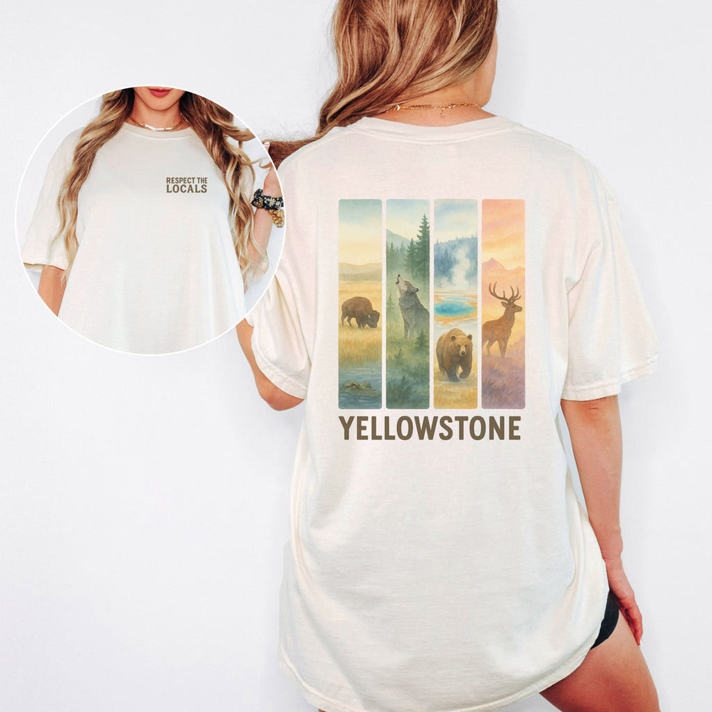 Respect The Locals Yosemite National Park Comfort Colors Souvenir T-Shirt