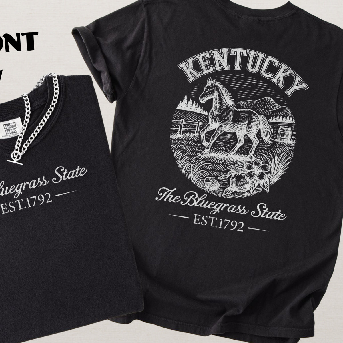 Kentucky Vintage Bluegrass State Comfort Colors Souvenir T-Shirt