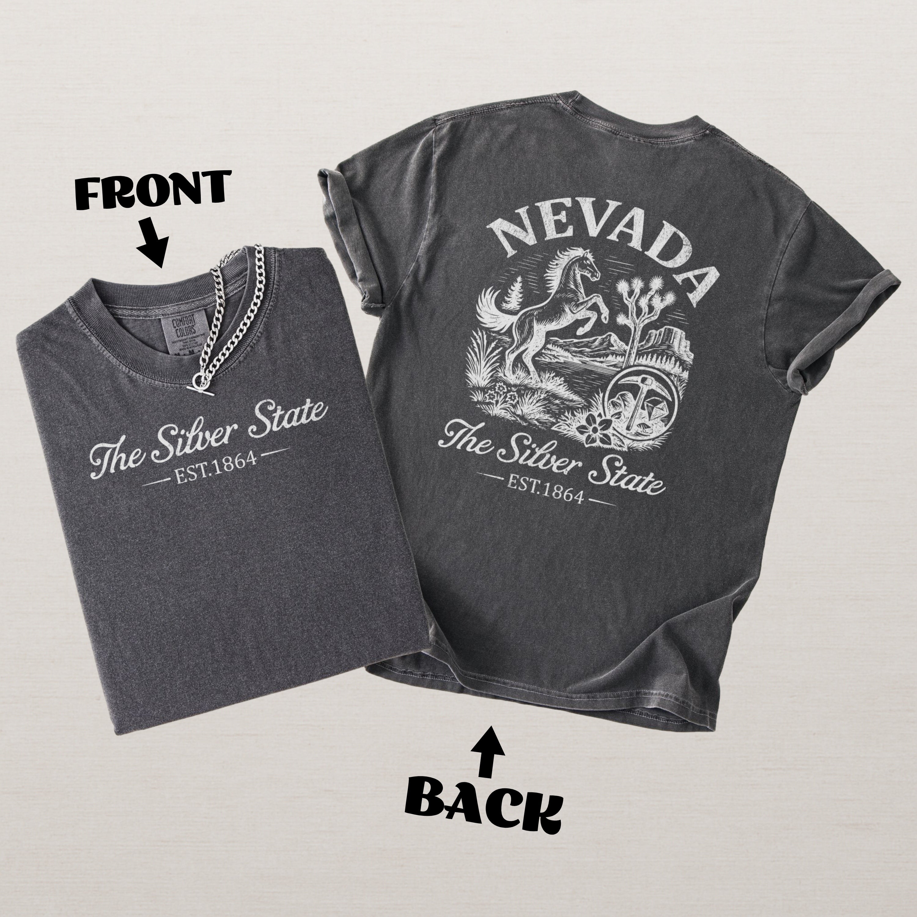 Nevada Vintage Desert Silver State Comfort Colors Souvenir T-Shirt