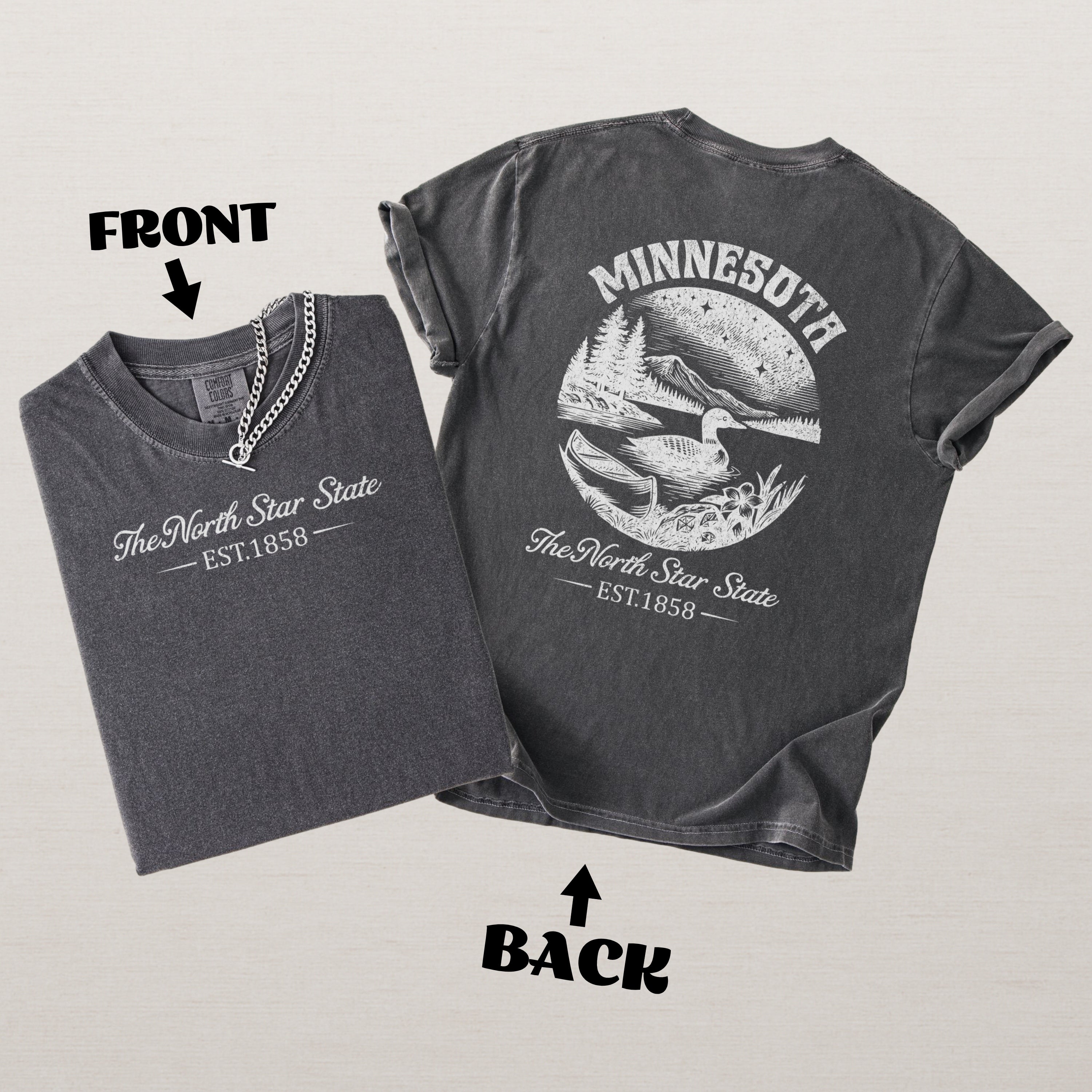 Minnesota Vintage North Star State Comfort Colors Souvenir T-Shirt