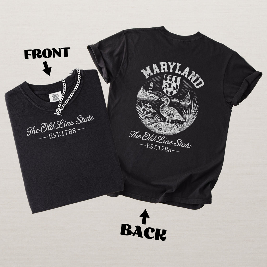 Maryland Retro Old Line State Comfort Colors Souvenir T-Shirt