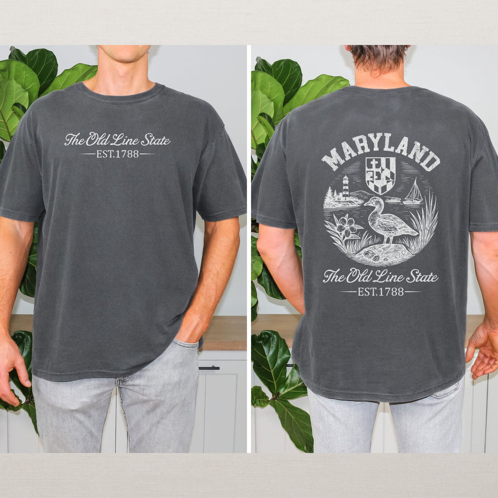 Maryland Retro Old Line State Comfort Colors Souvenir T-Shirt