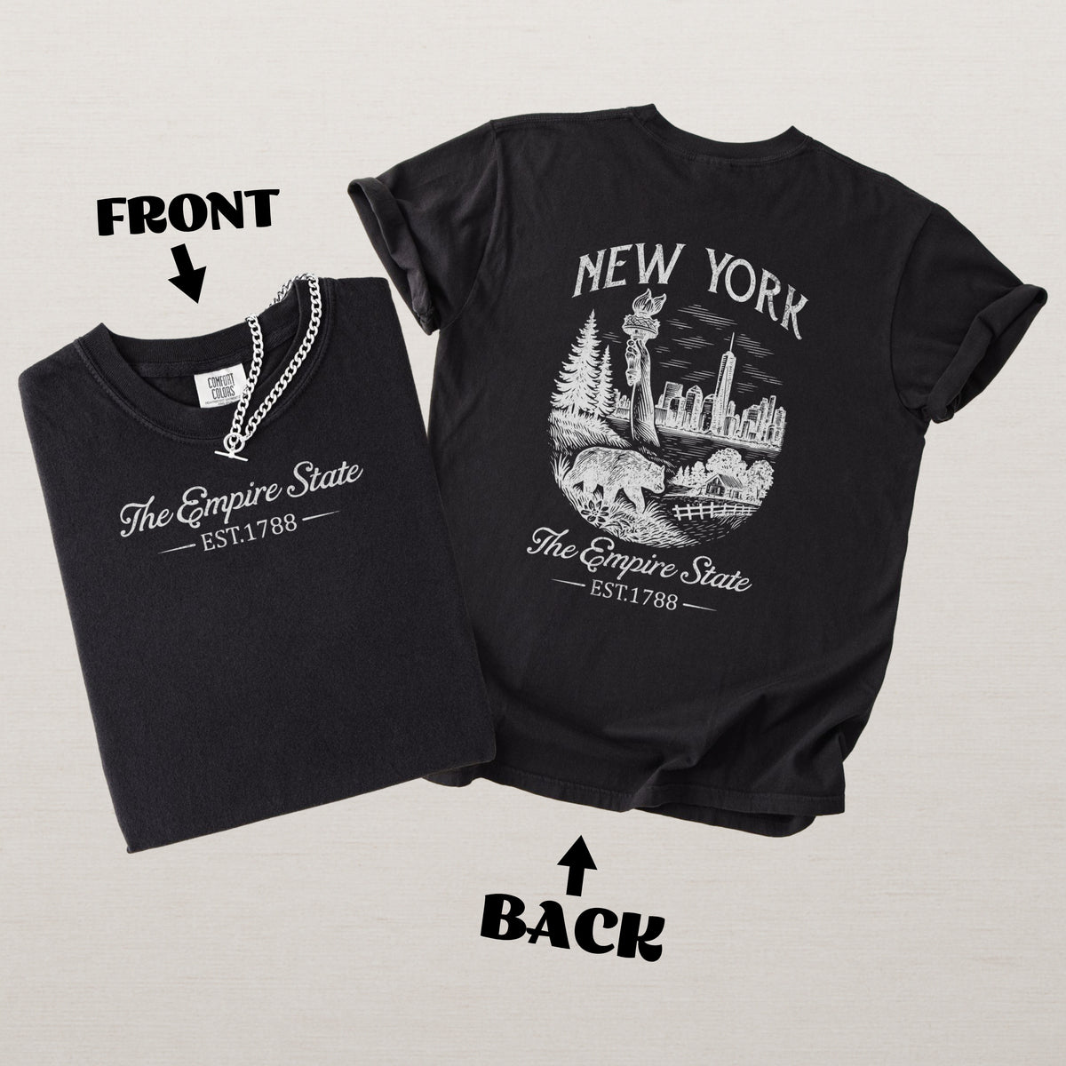 New York Vintage Empire State Comfort Colors Souvenir T-Shirt