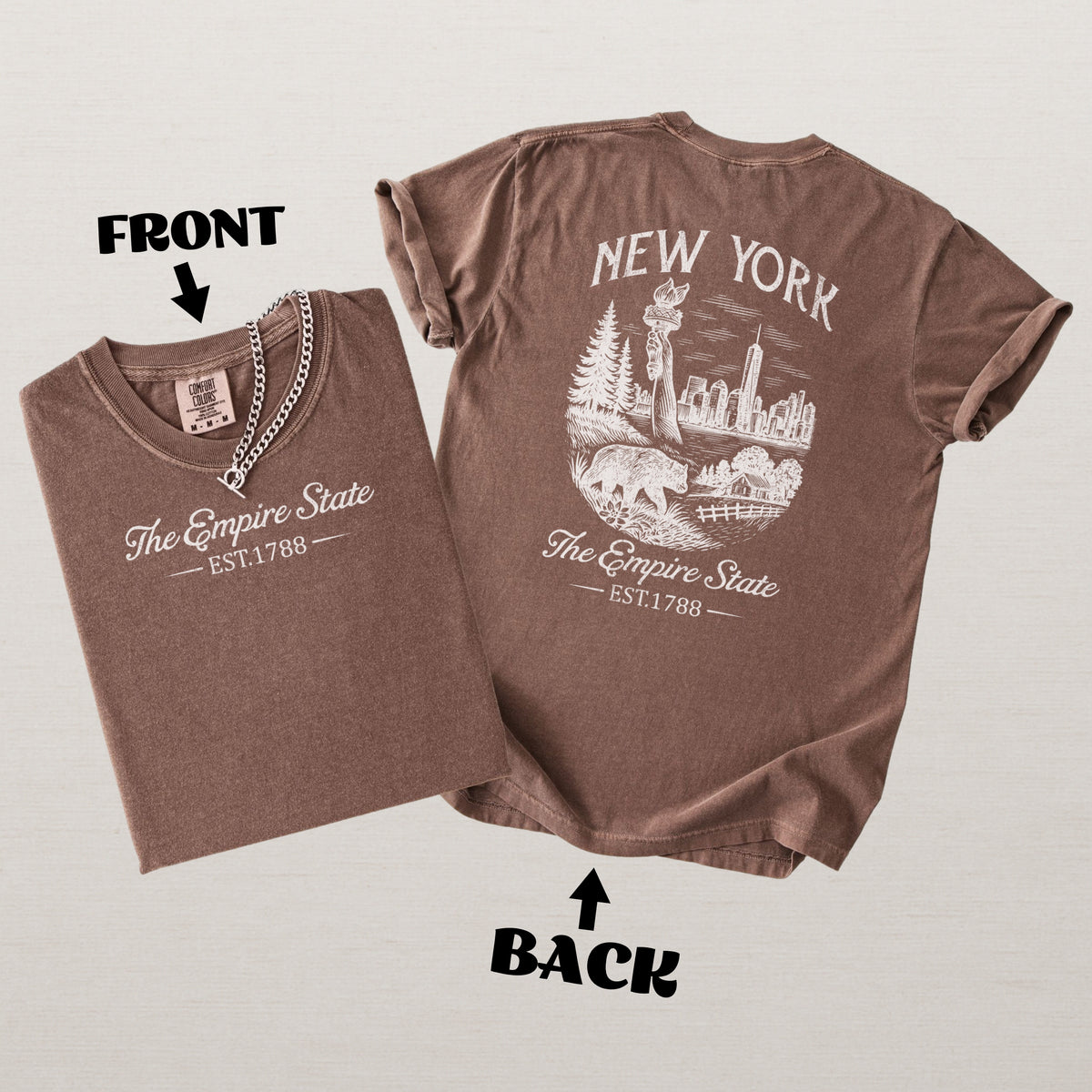 New York Vintage Empire State Comfort Colors Souvenir T-Shirt