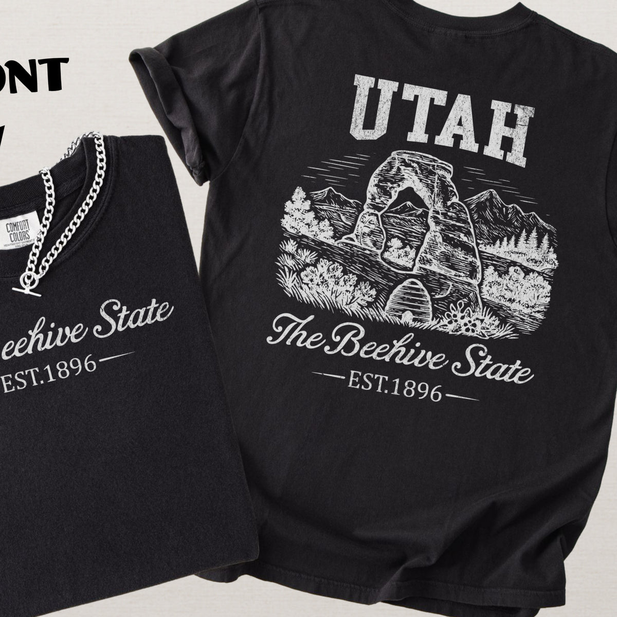 Utah Vintage Beehive State Comfort Colors Souvenir T-Shirt