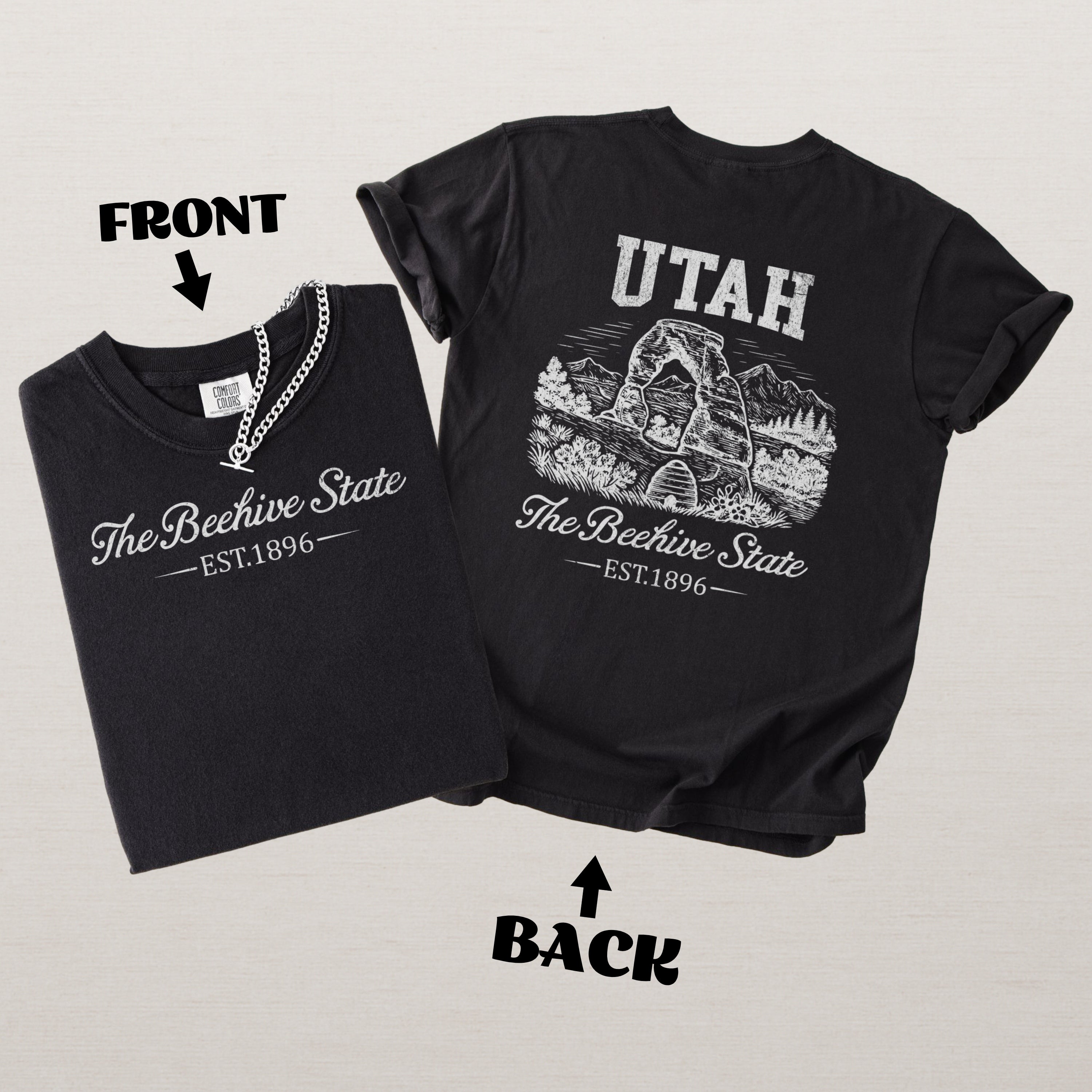 Utah Vintage Beehive State Comfort Colors Souvenir T-Shirt