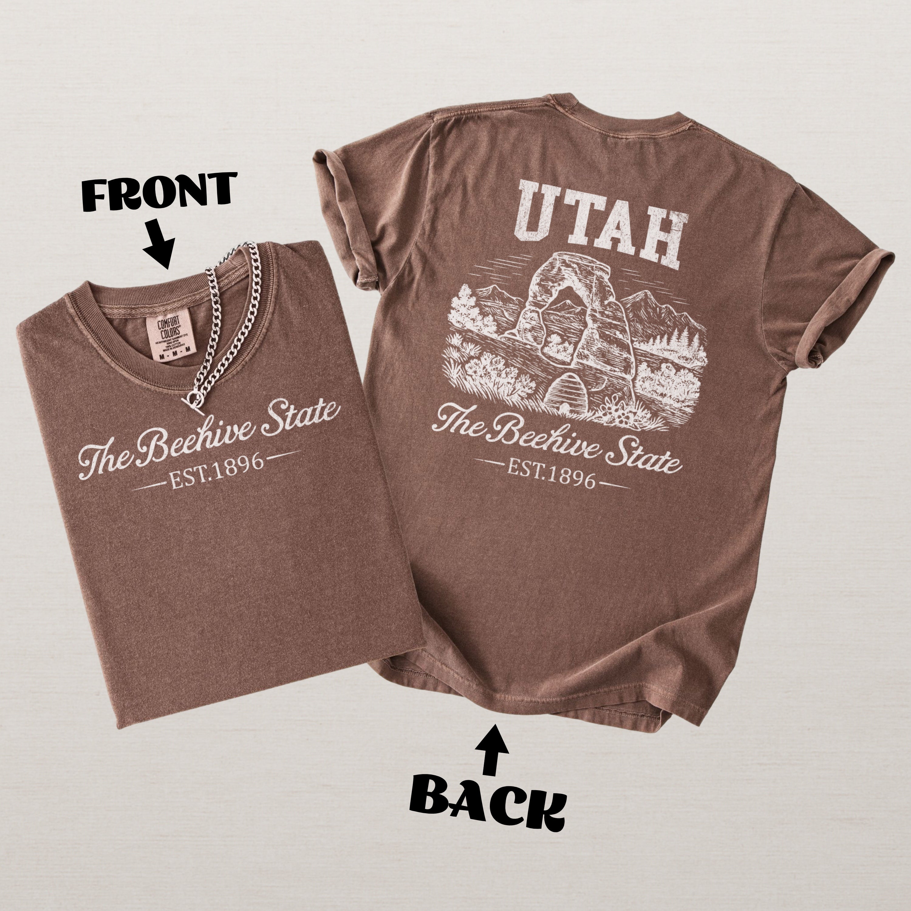 Utah Vintage Beehive State Comfort Colors Souvenir T-Shirt