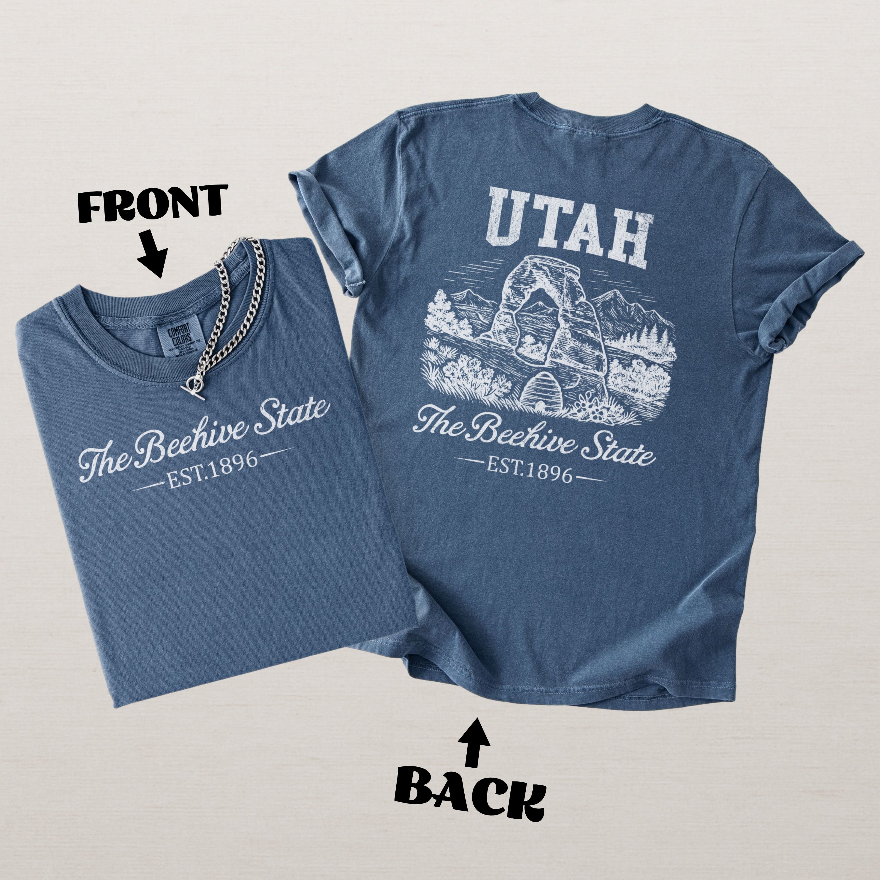 Utah Vintage Beehive State Comfort Colors Souvenir T-Shirt