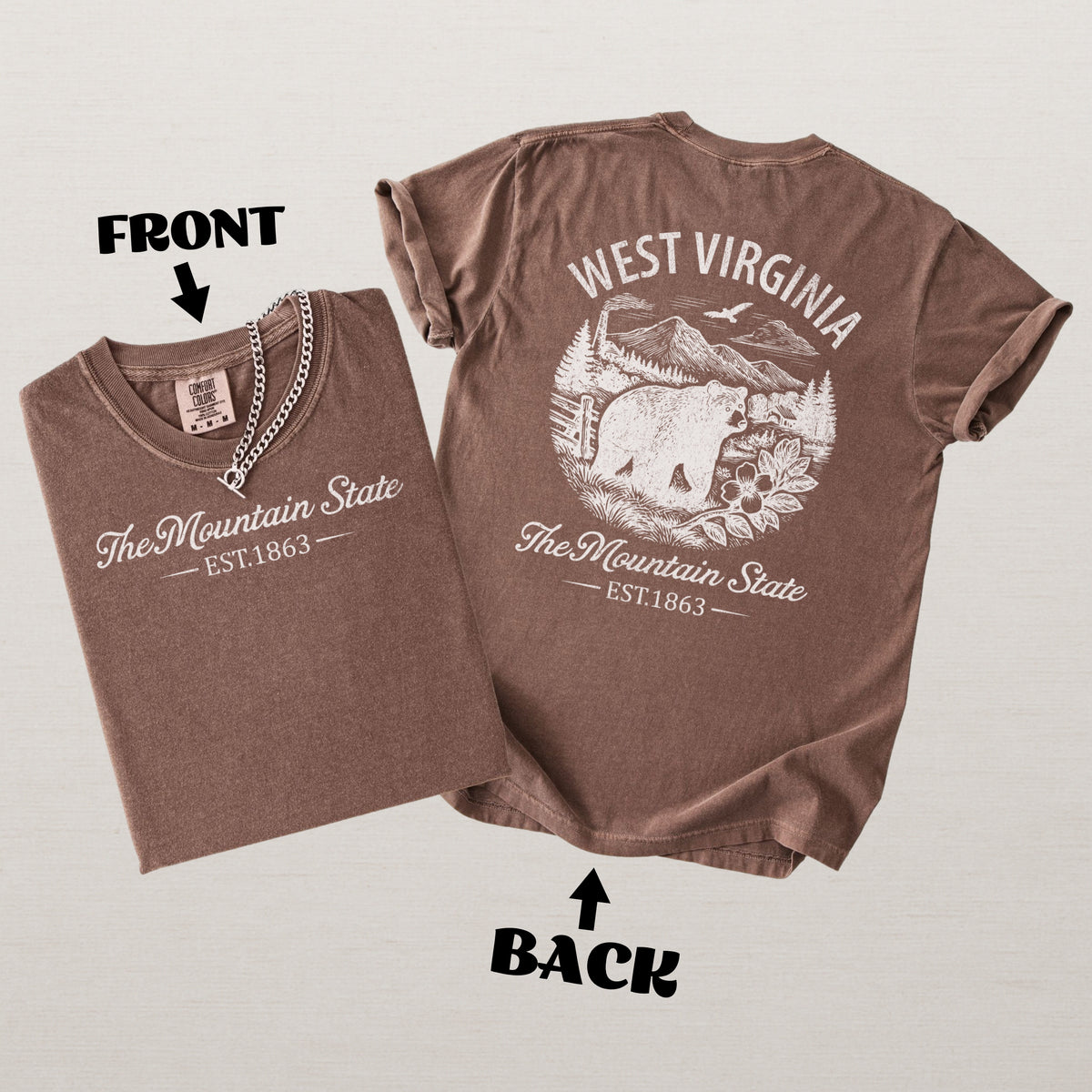 West Virginia Vintage Wild and Wonderful Comfort Colors Souvenir T-Shirt