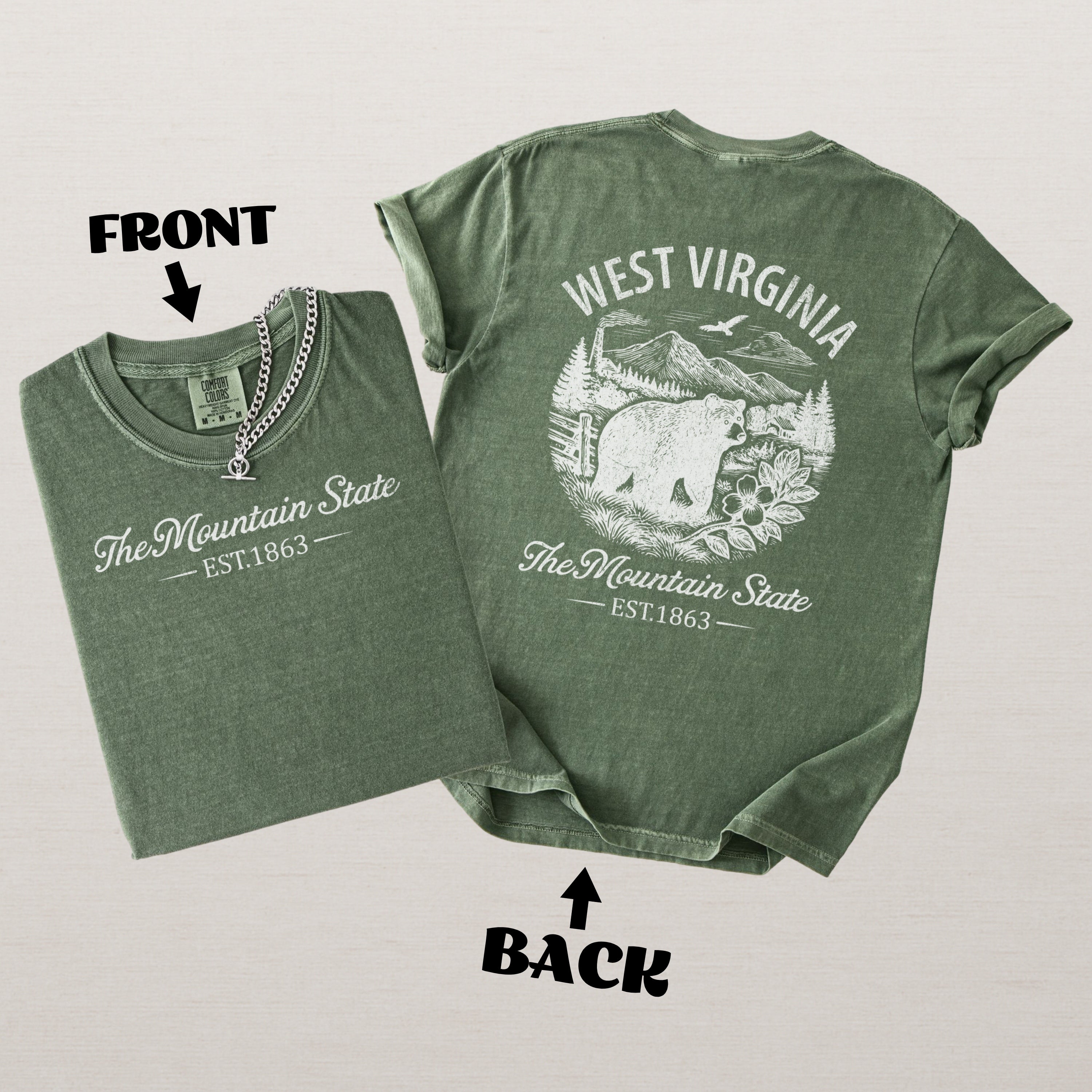 West Virginia Vintage Wild and Wonderful Comfort Colors Souvenir T-Shirt