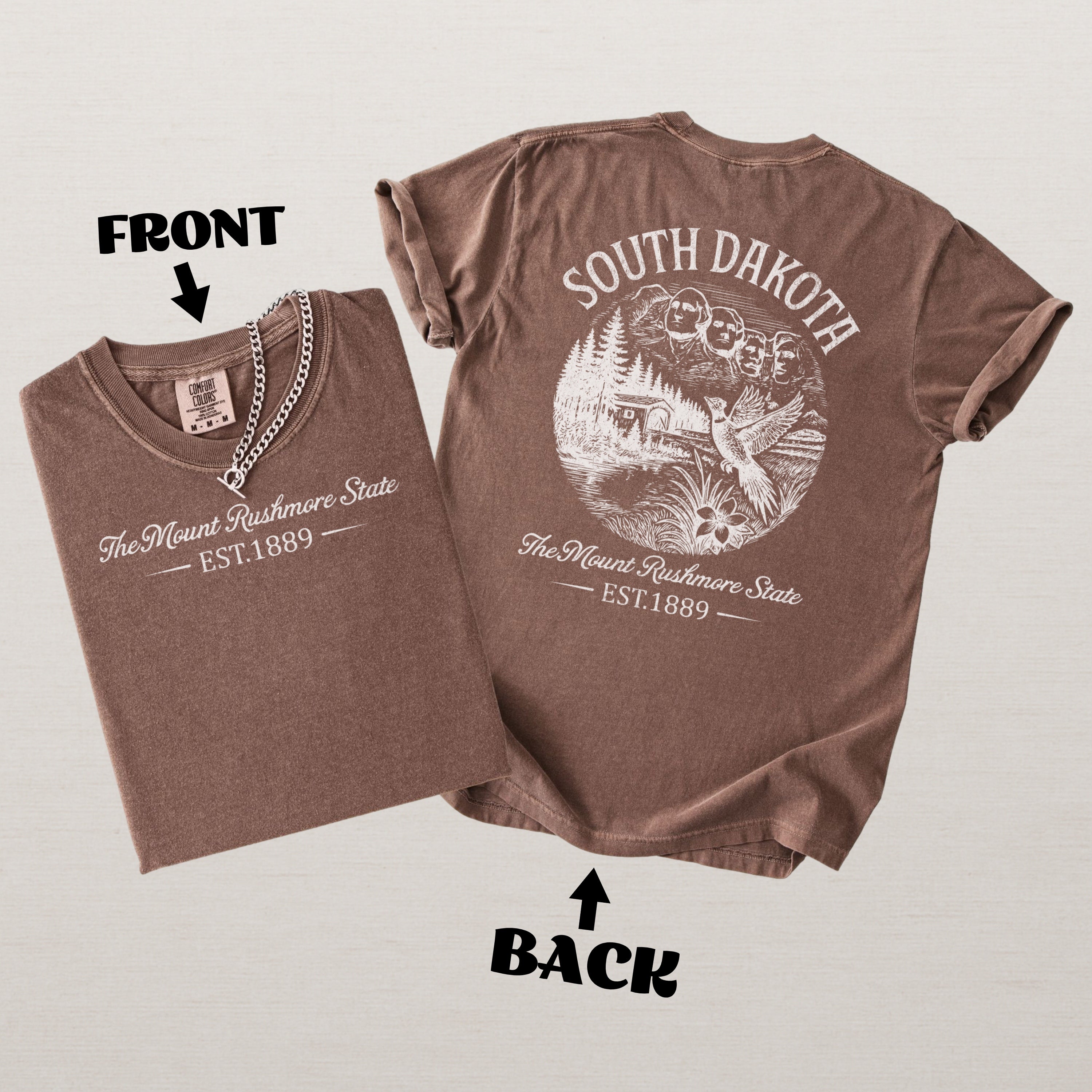 South Dakota Vintage Mount Rushmore Comfort Colors Souvenir T-Shirt