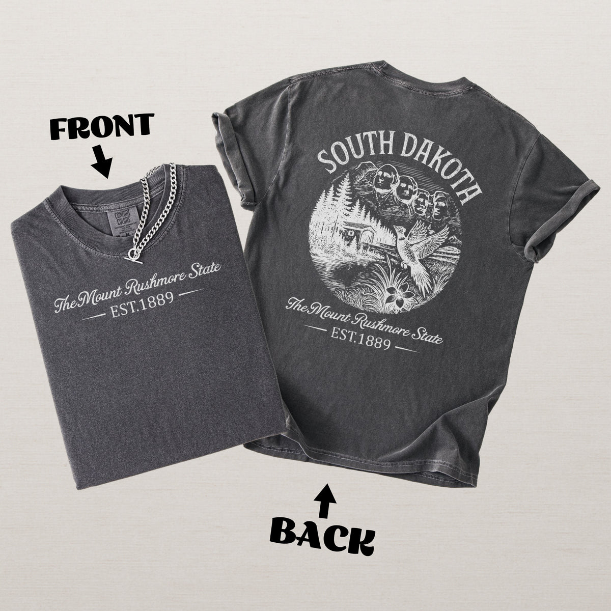 South Dakota Vintage Mount Rushmore Comfort Colors Souvenir T-Shirt