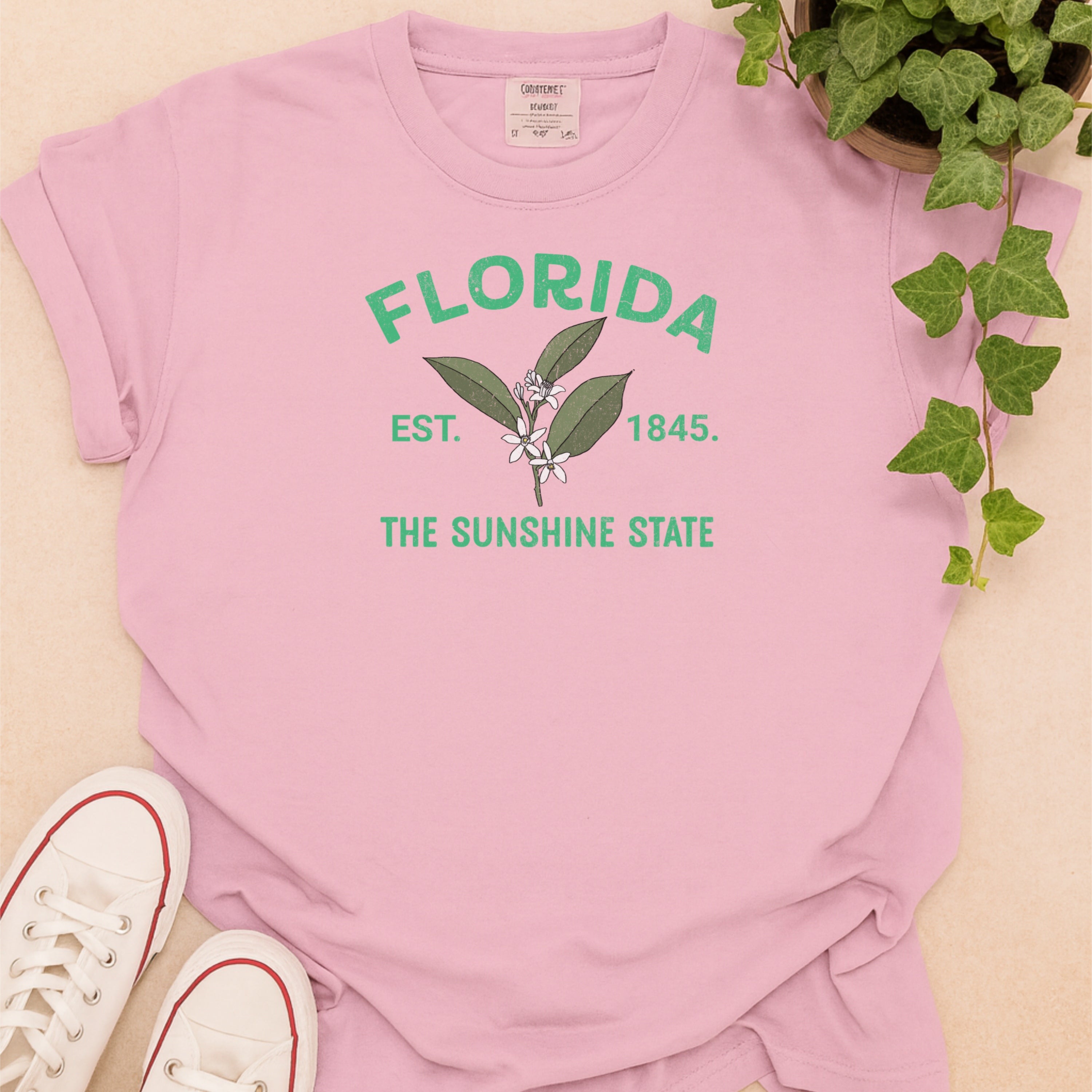 Florida State Flower Orange Blossom Comfort Colors Souvenir T-Shirt
