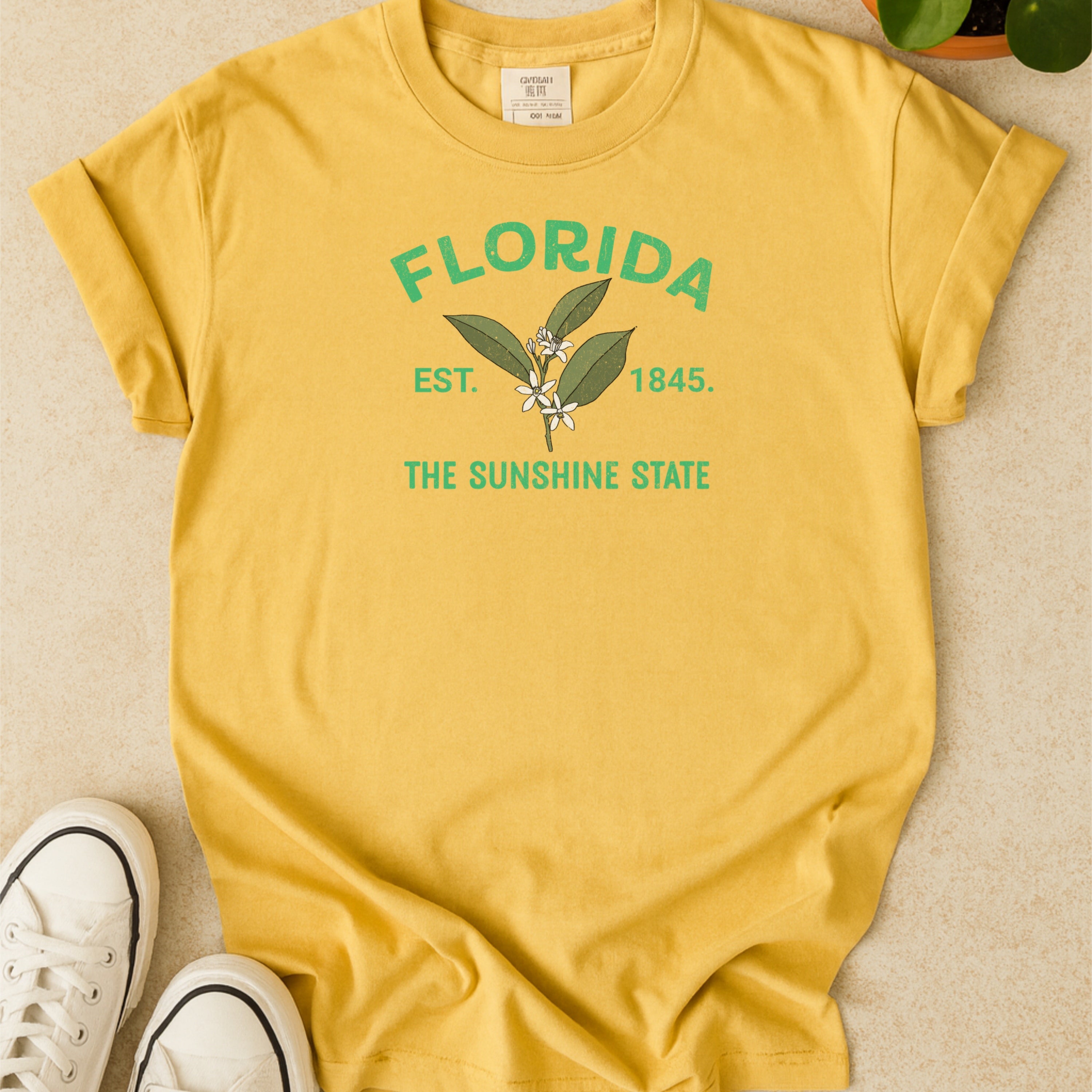 Florida State Flower Orange Blossom Comfort Colors Souvenir T-Shirt