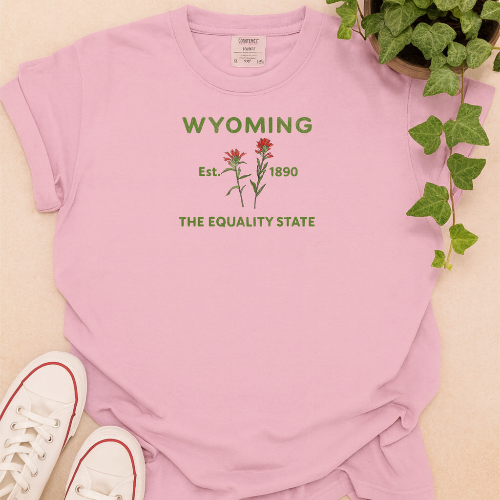 Wyoming State Flower Indian Paintbrush Comfort Colors Souvenir T-Shirt