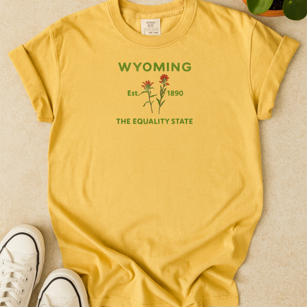 Wyoming State Flower Indian Paintbrush Comfort Colors Souvenir T-Shirt