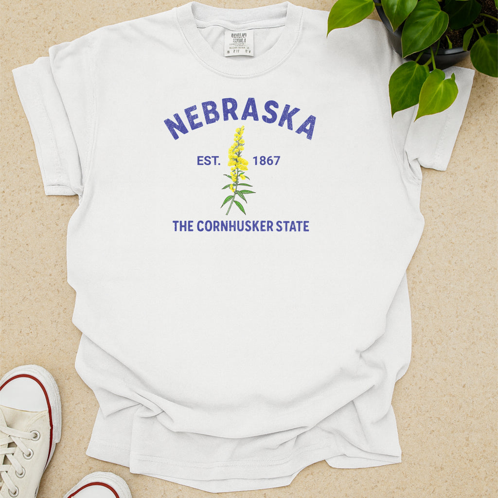 Nebraska State Flower Goldenrod Comfort Colors Souvenir T-Shirt